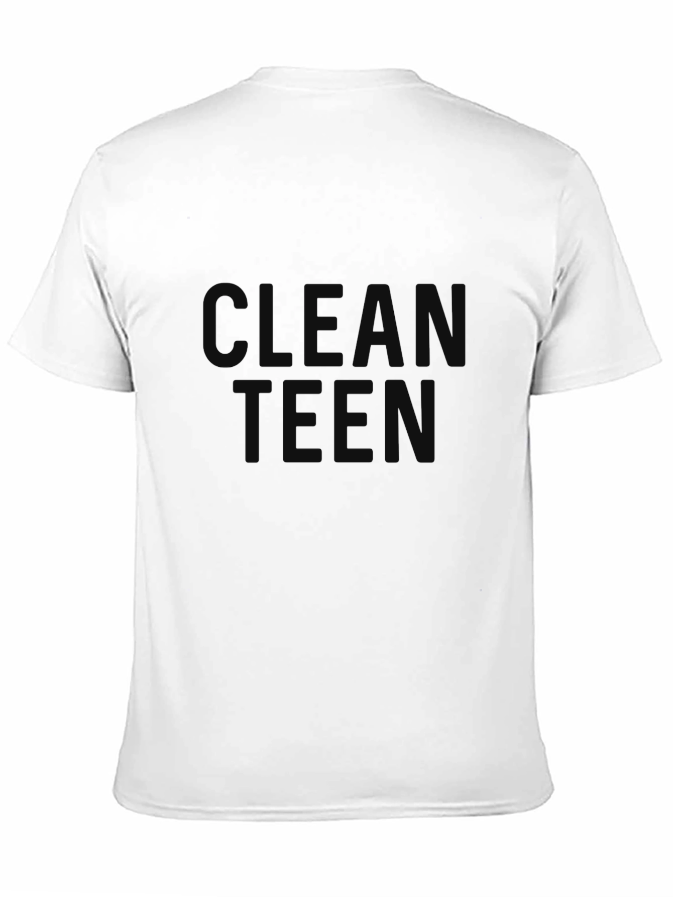 Black Clean Teen Graphic Tee - Classic Black T-Shirt view 11