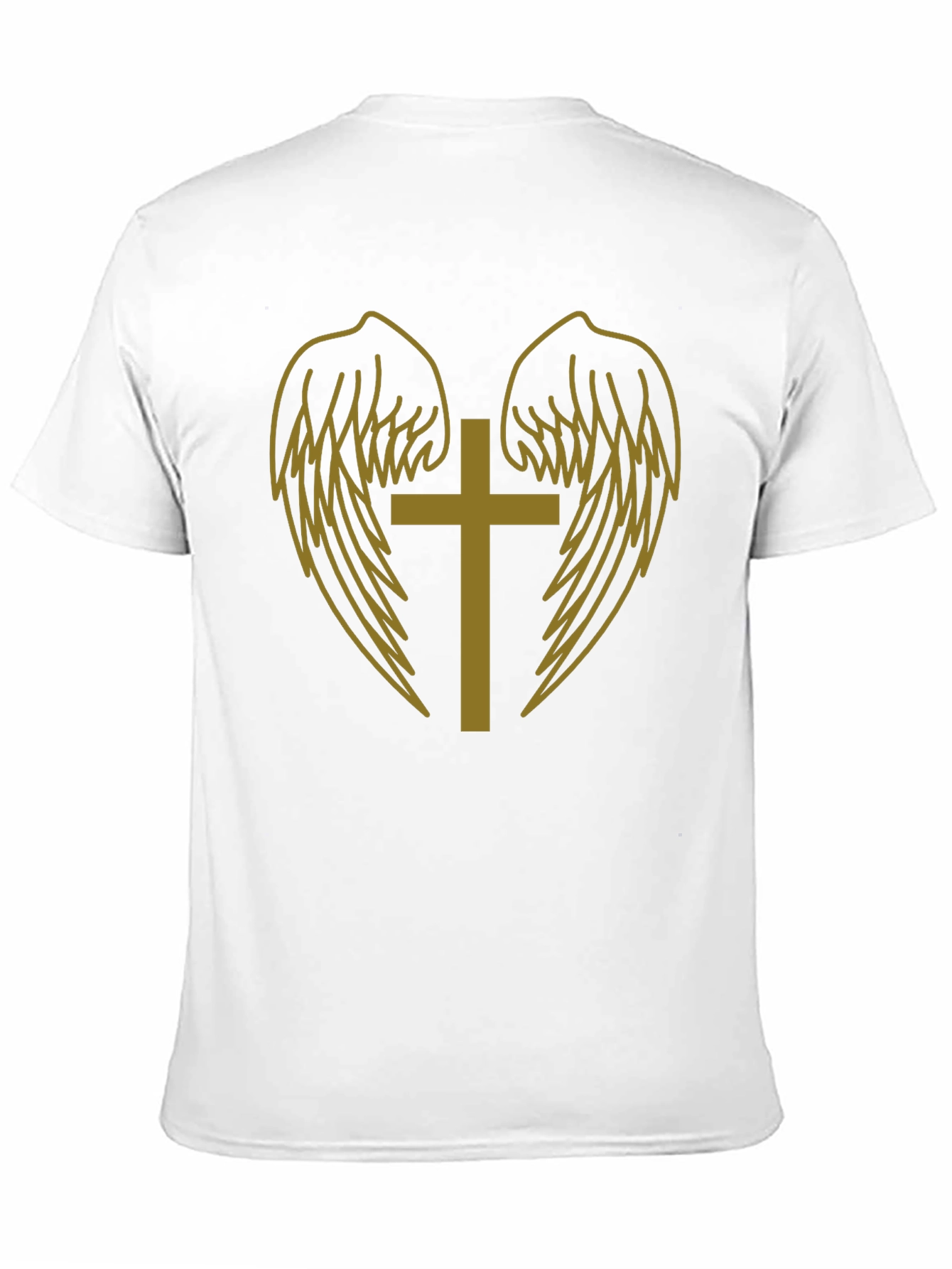 Black Cross and Wings Graphic Tee view 11