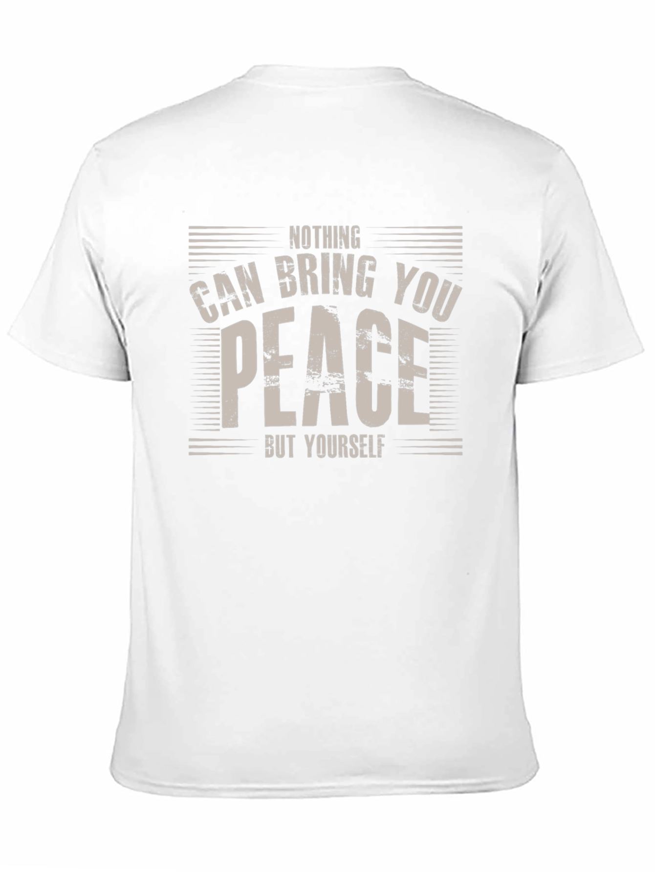Black Nothing Can Bring You Peace T-Shirt view 11