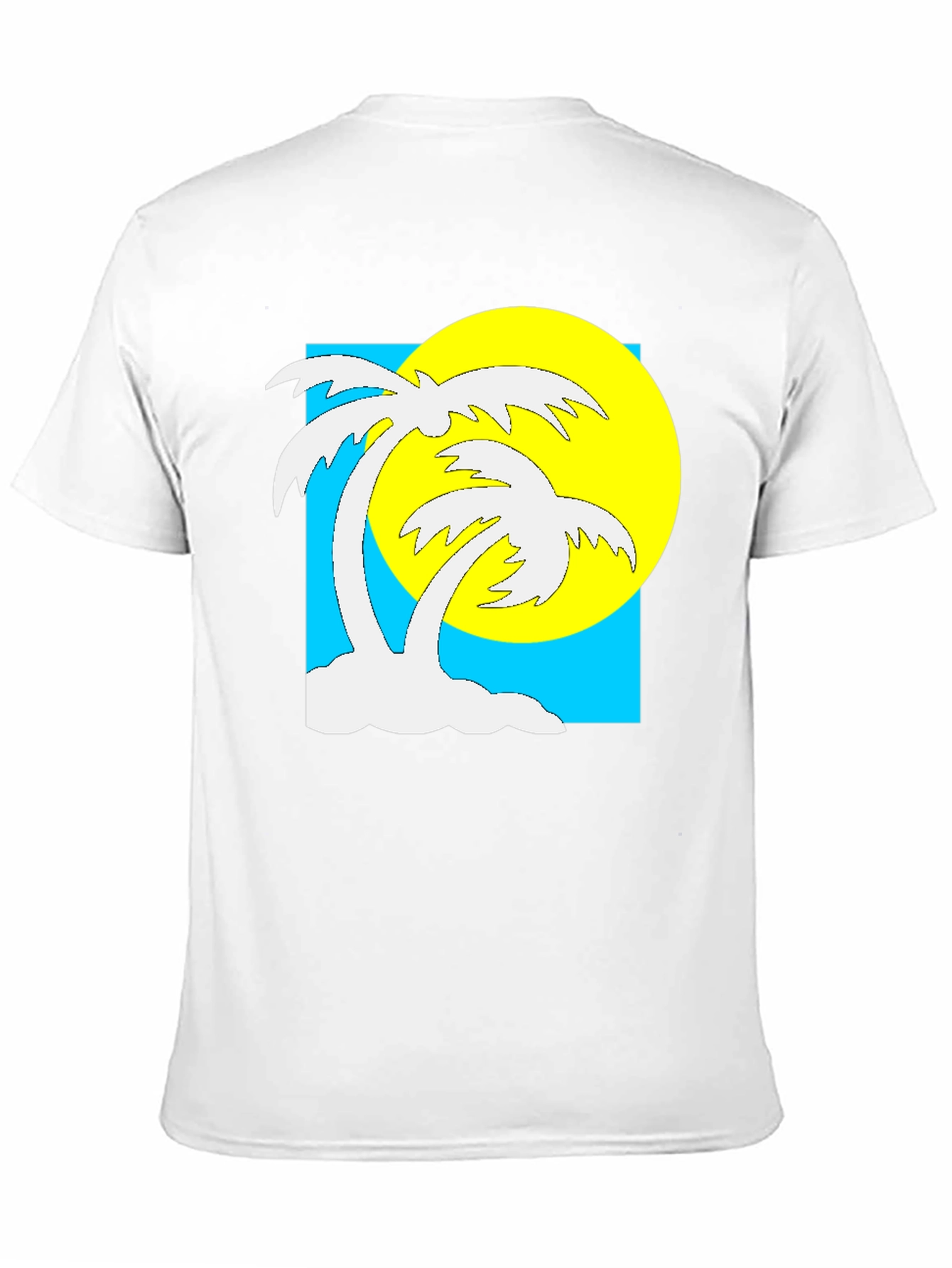 Black Tropical Palm Tree Graphic T-Shirt - Summer Vibes view 11