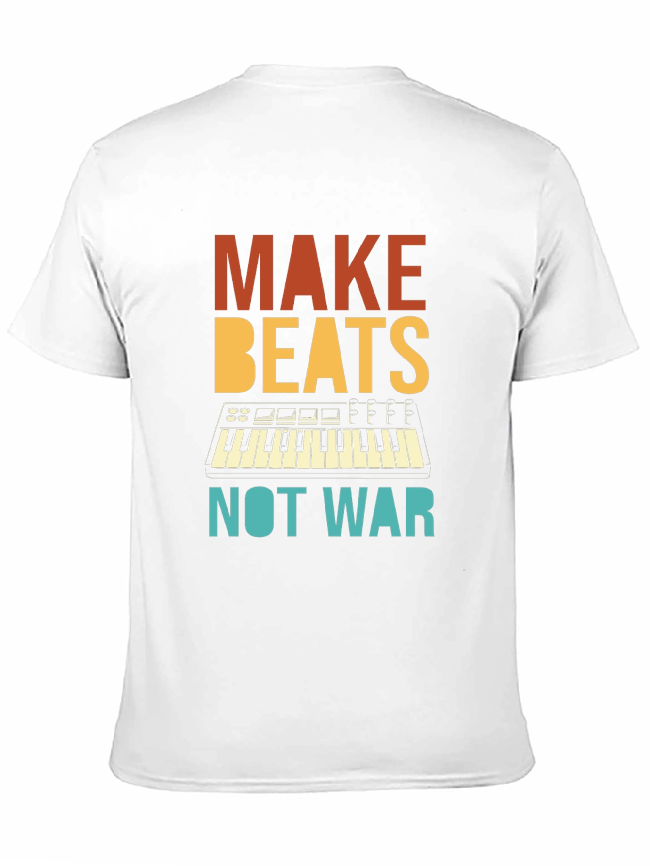 Black Make Beats Not War Graphic T-Shirt view 11
