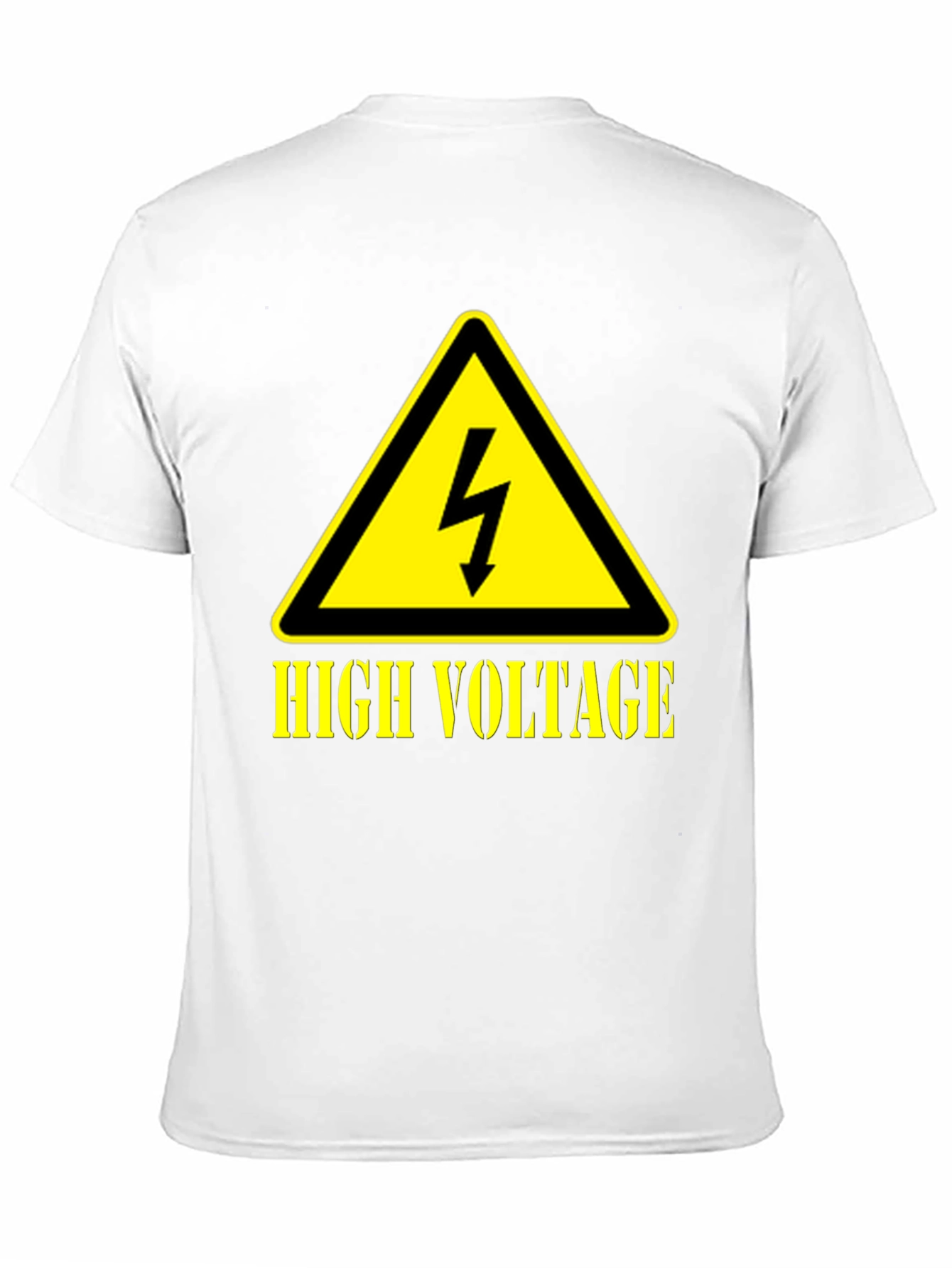 Black High Voltage Graphic T-Shirt, Black Cotton Tee view 11