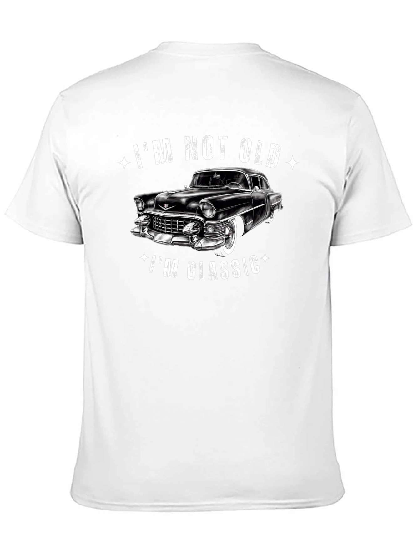 Black I'm Not Old I'm Classic Car Graphic Black T-Shirt view 11