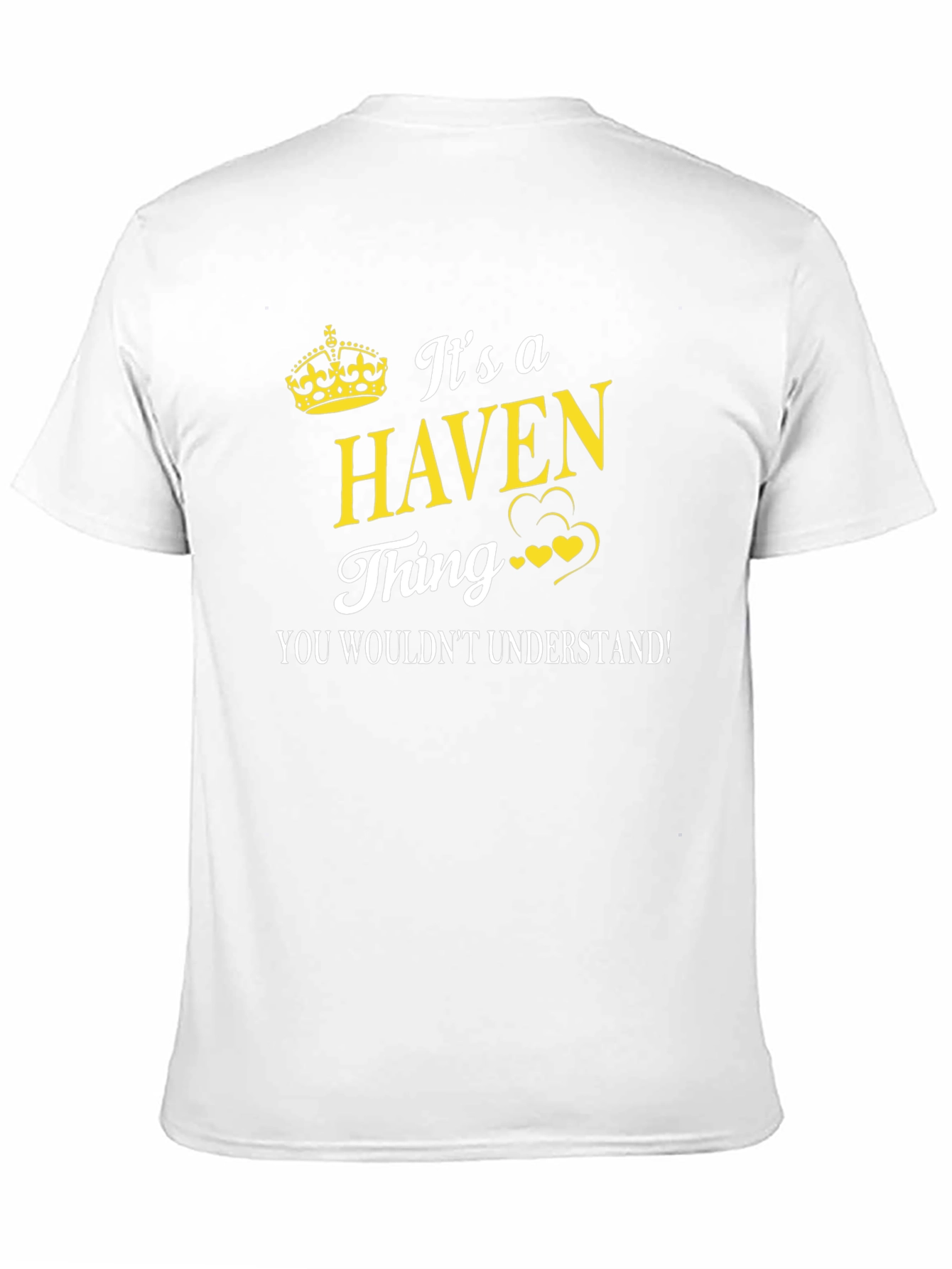 Black It's a Haven Thing - Funny Graphic T-Shirt view 11