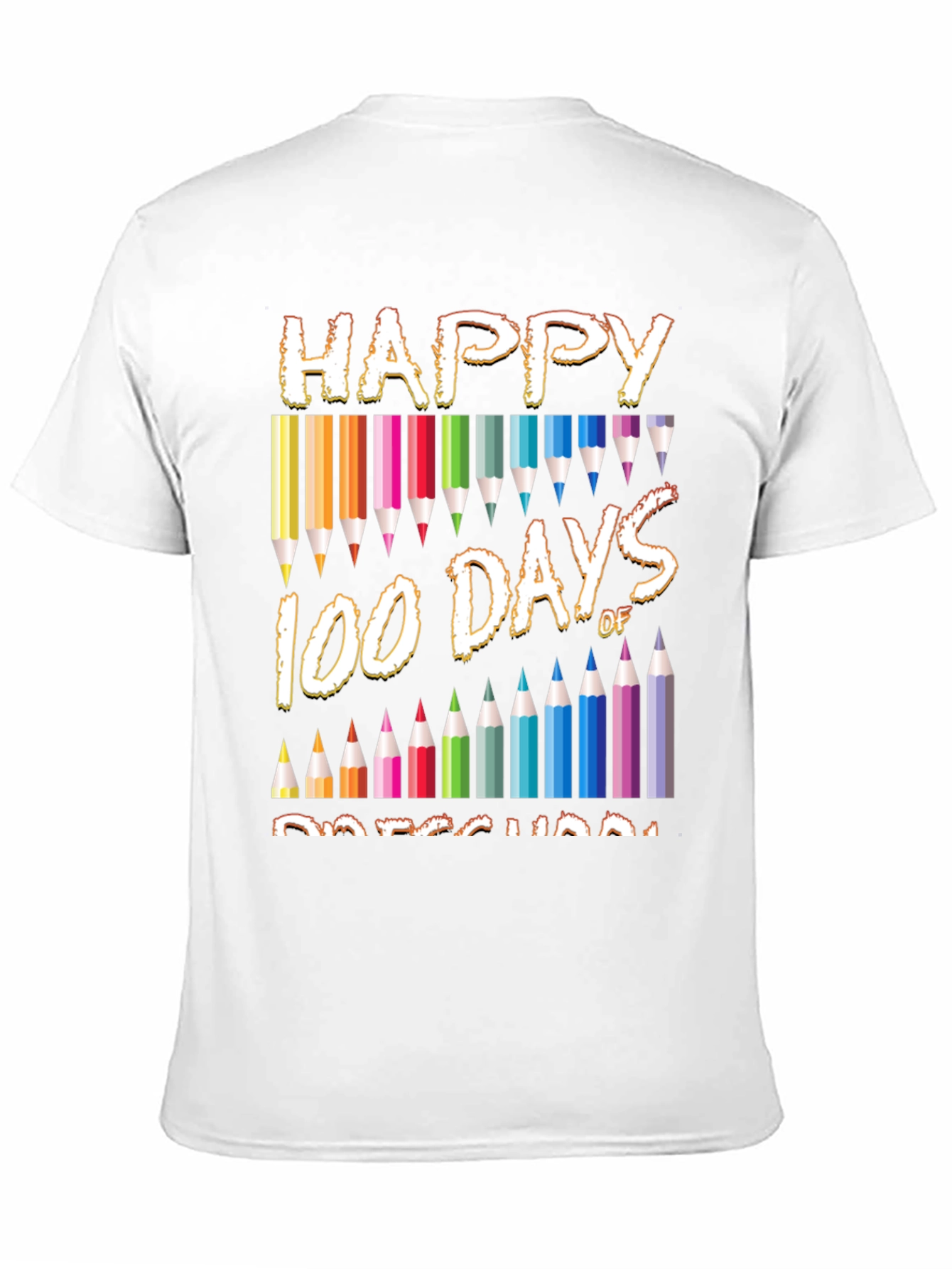 Black Happy 100 Days of Preschool T-Shirt view 11