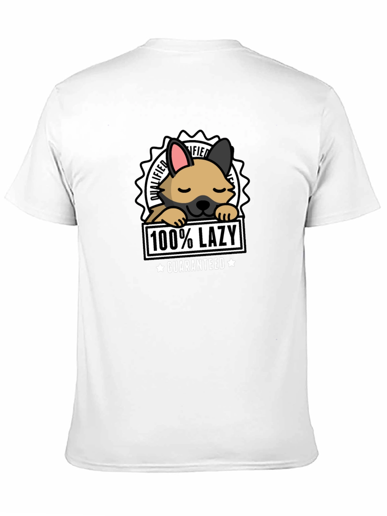 Black 100% Lazy Dog T-Shirt view 11