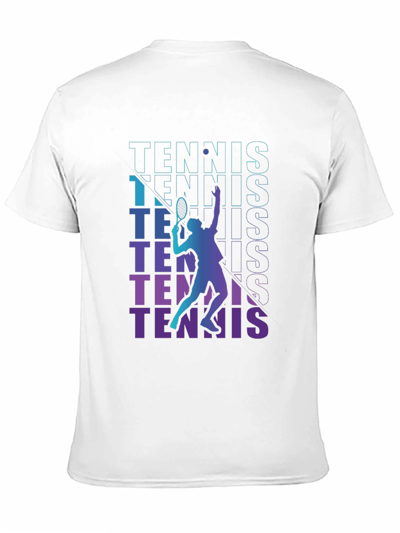 Black Tennis Player Graphic T-Shirt view 11