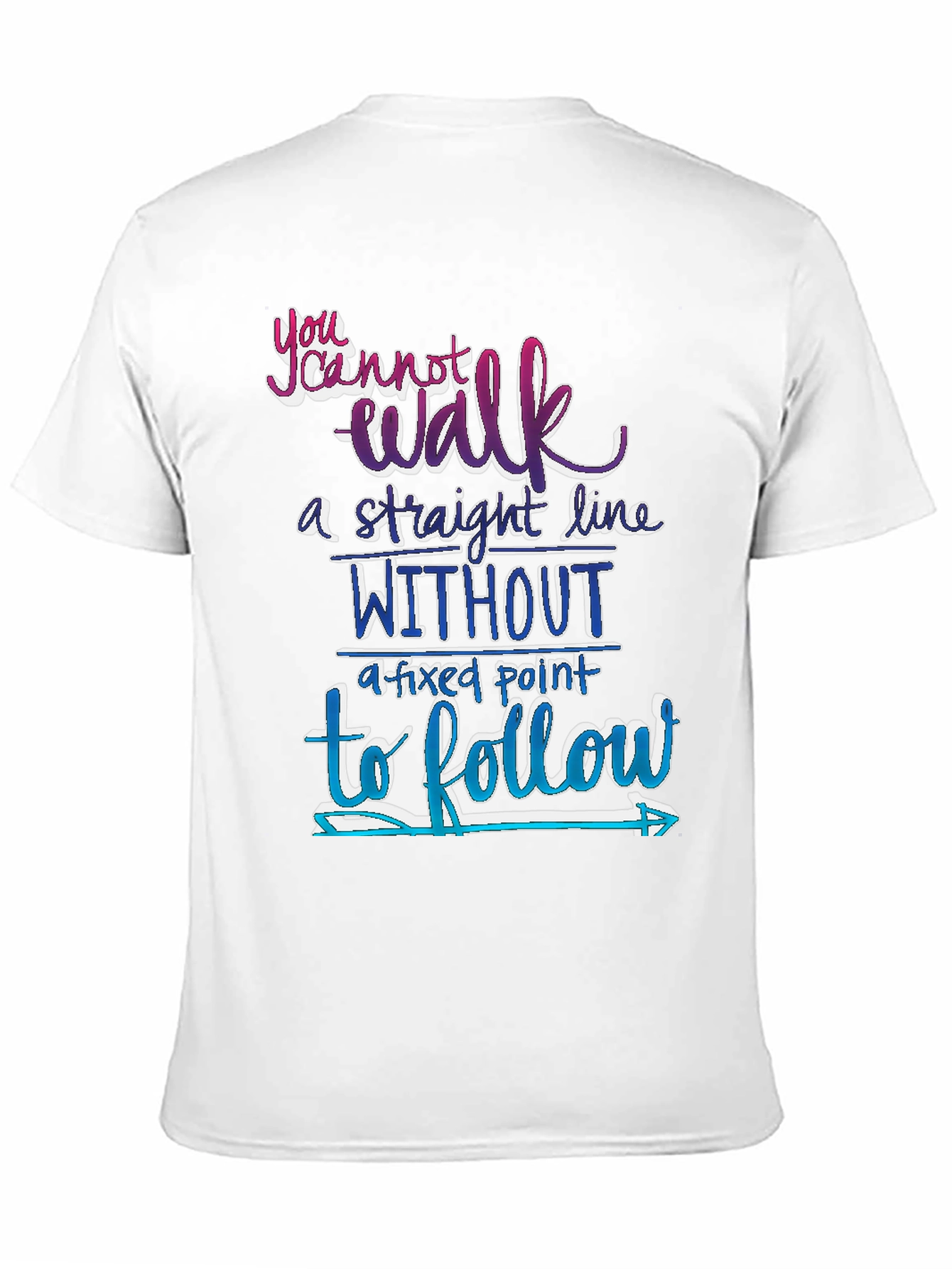 Black Motivational Graphic T-Shirt: Follow Your Path view 11