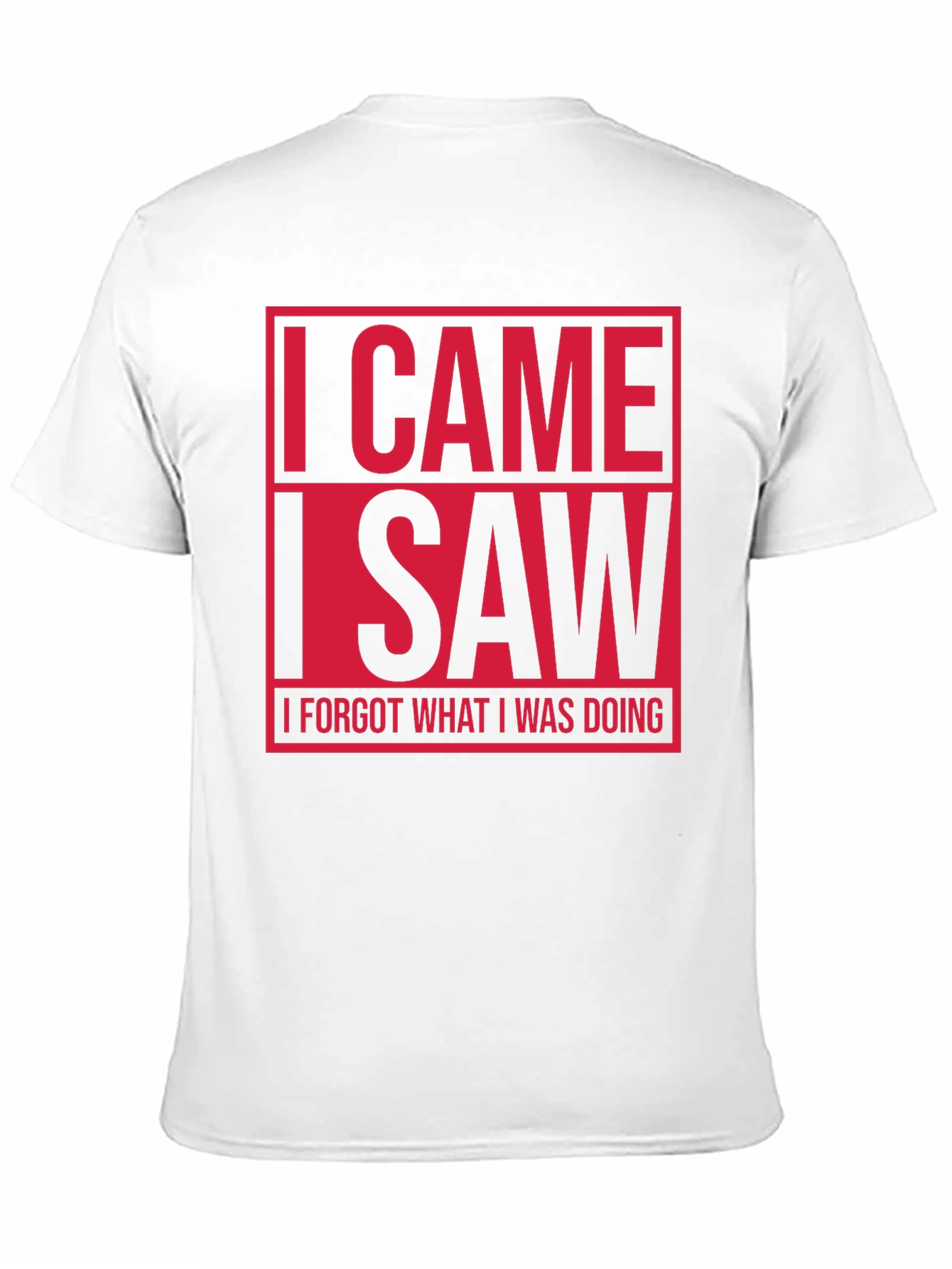 Black Funny I Came I Saw T-Shirt view 11