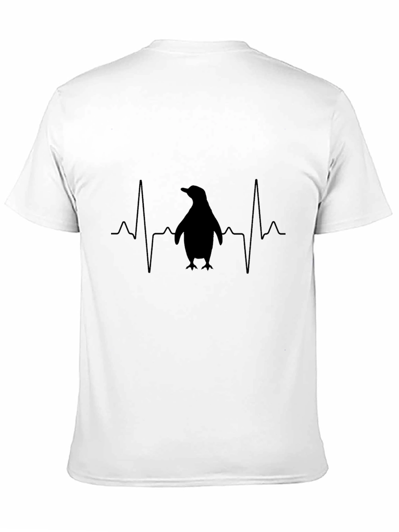 Black Penguin Heartbeat Graphic Tee - Black view 11