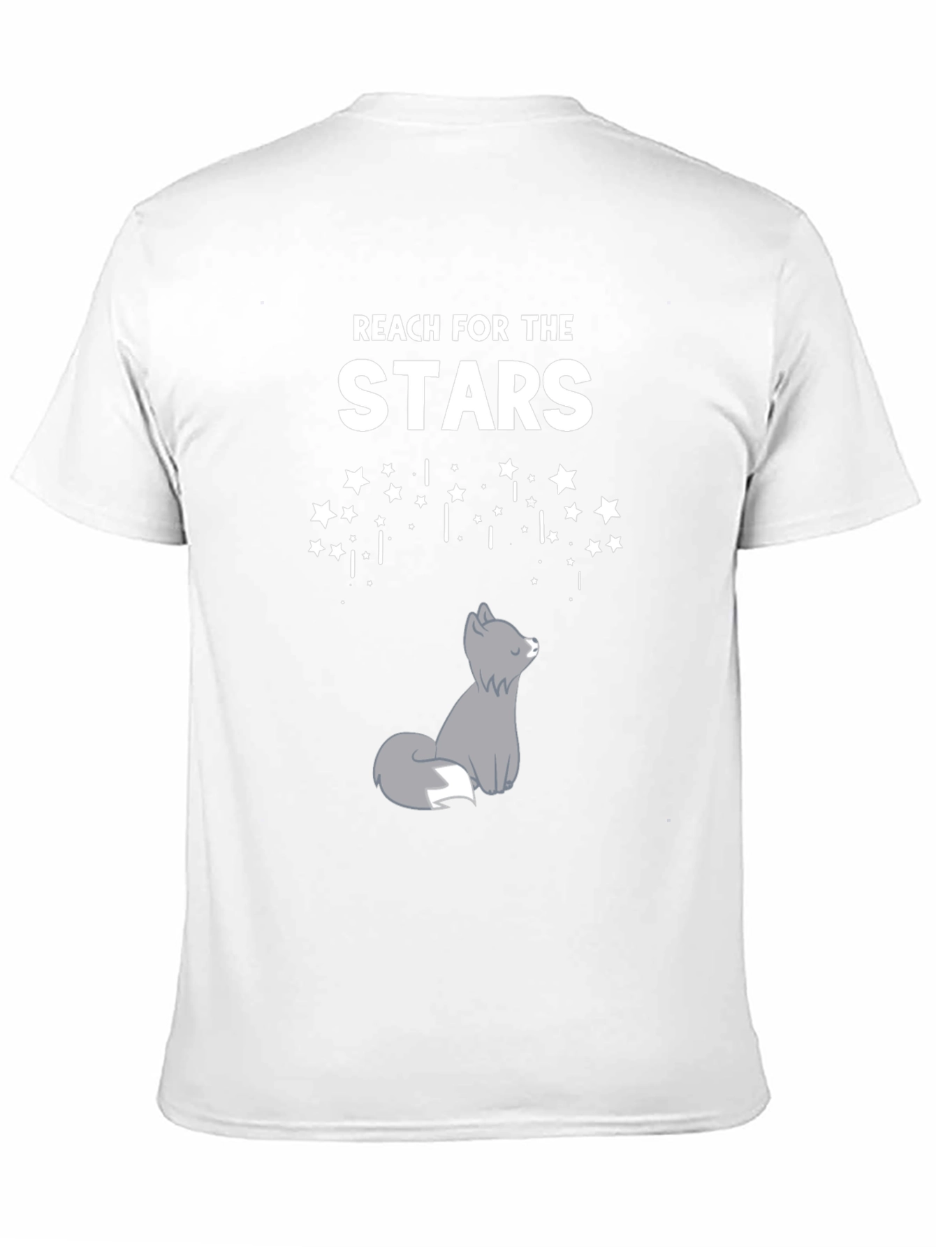 Black Reach for the Stars Wolf Graphic Tee view 11