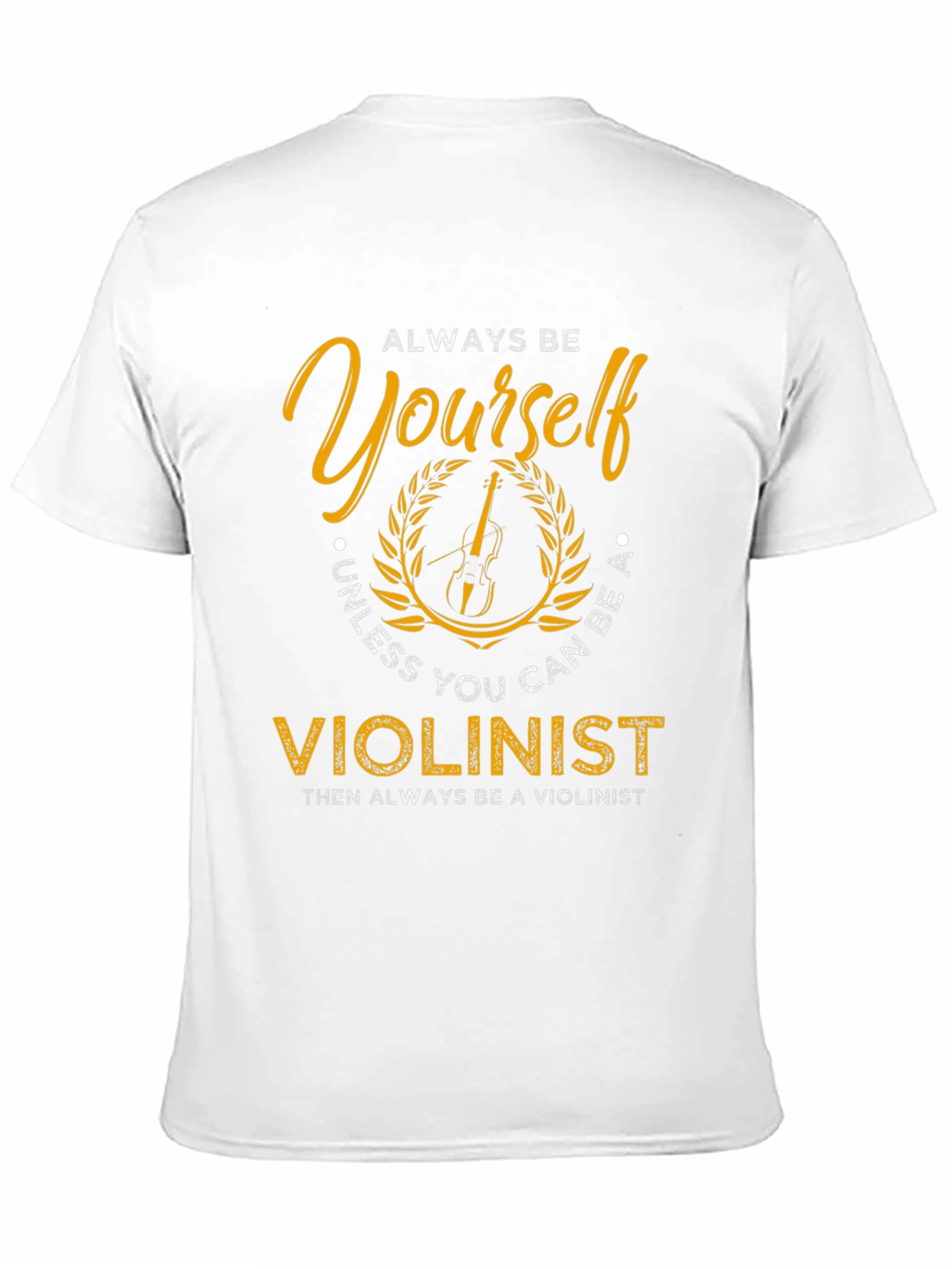 Black Always Be Yourself Violinist Graphic Tee view 11