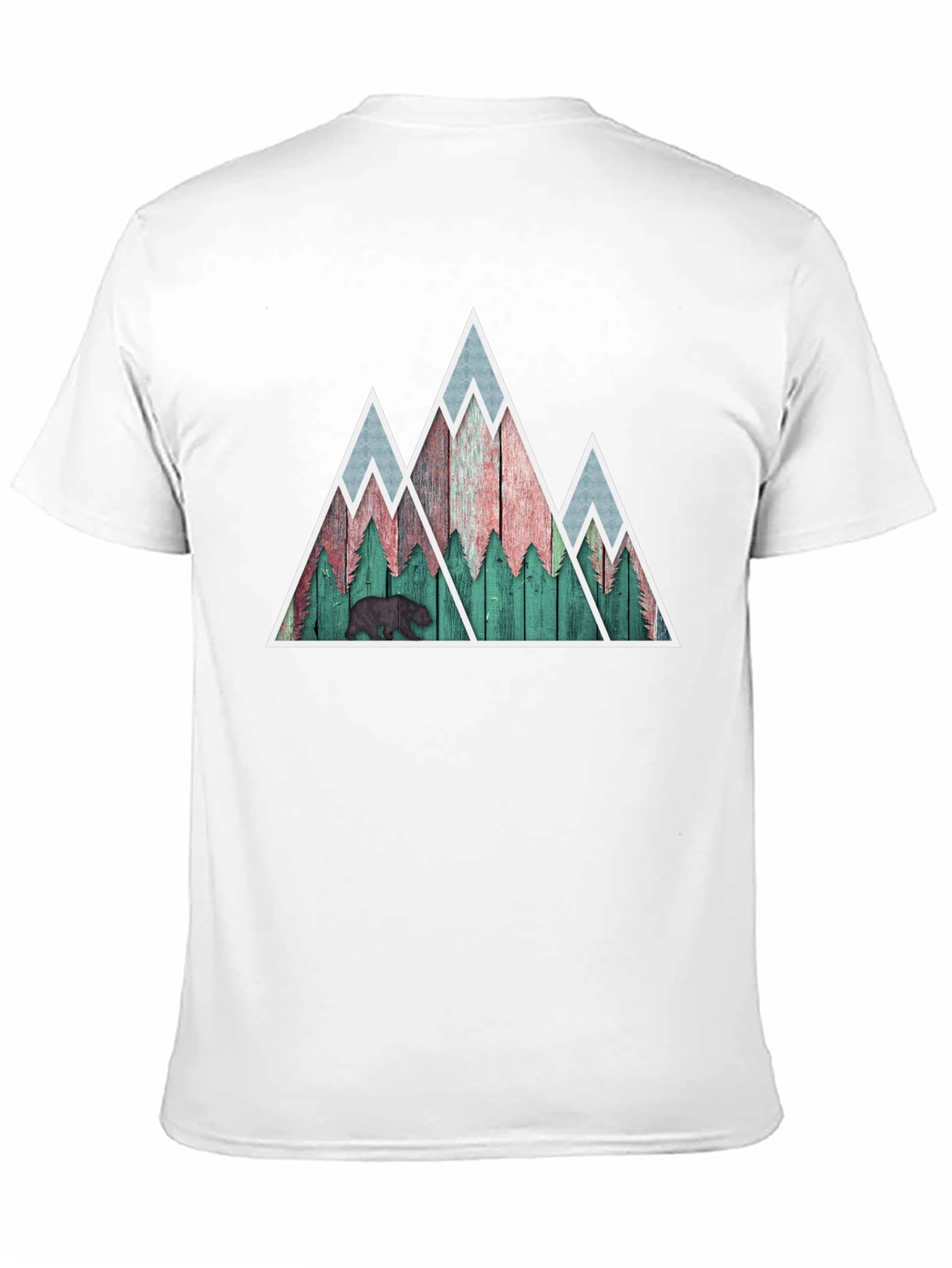 Black Mountain Bear Graphic Tee - Nature Inspired Mens Shirt view 11