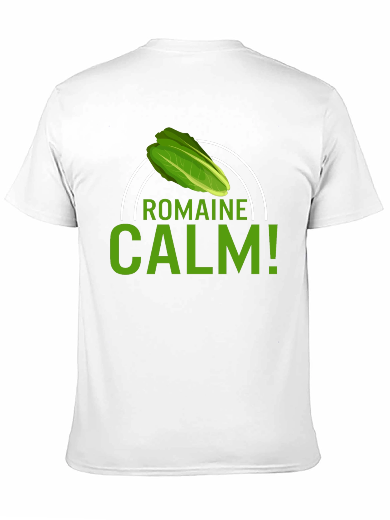 Black Romaine Calm T-Shirt - Funny Foodie Tee view 11