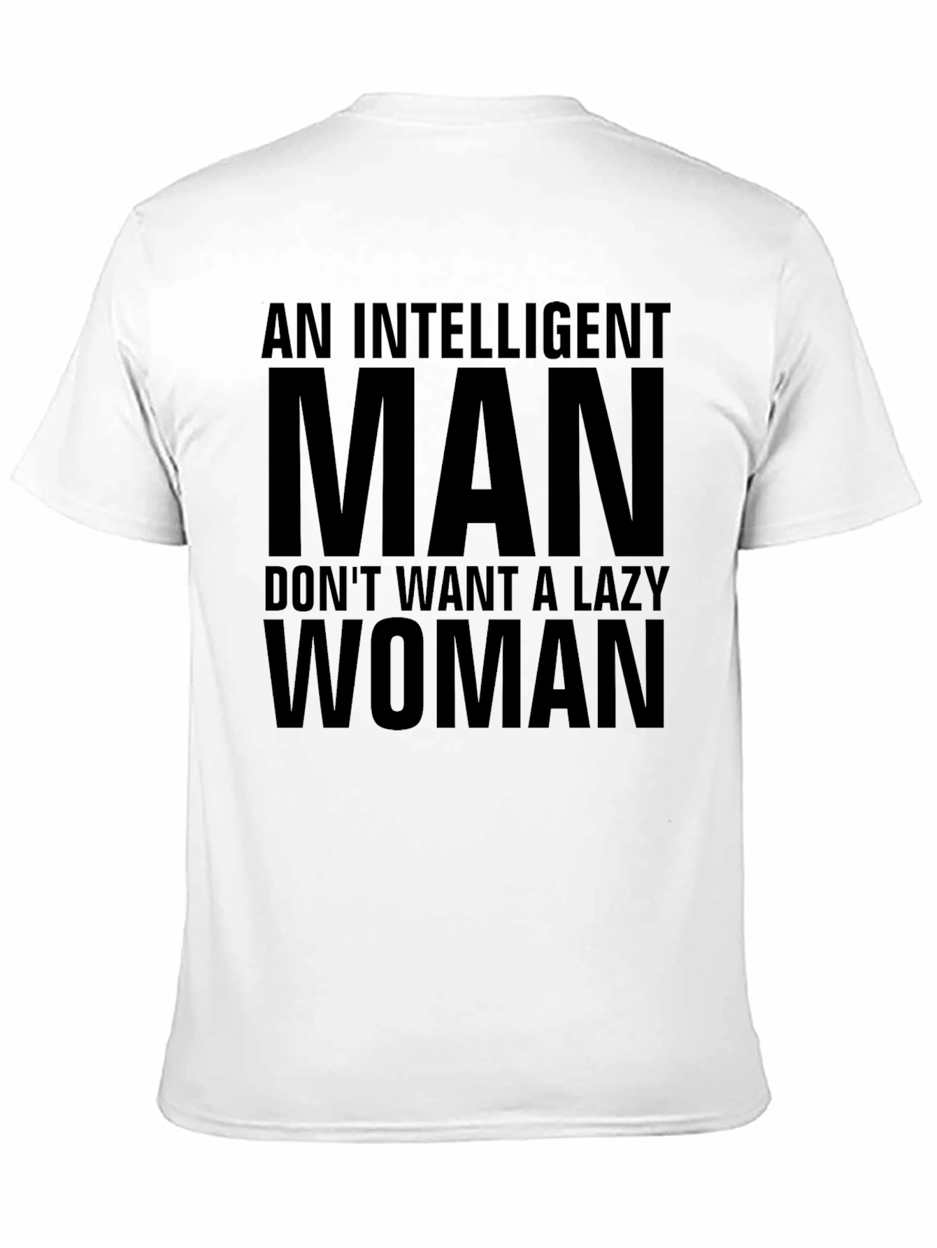 Black Intelligent Man T-Shirt: Funny Slogan Tee view 11