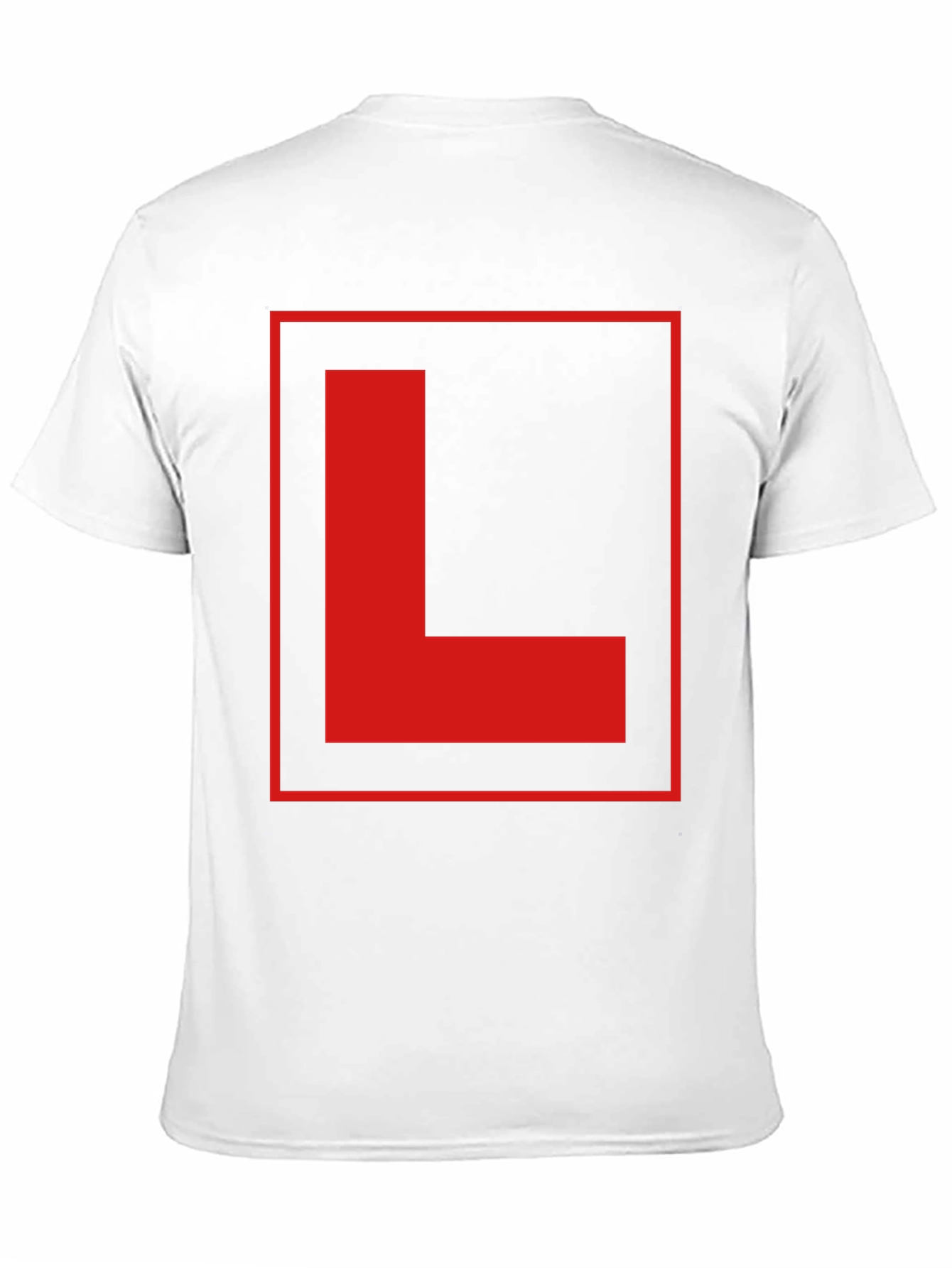 Black Red L Plate Graphic Black T-Shirt view 11