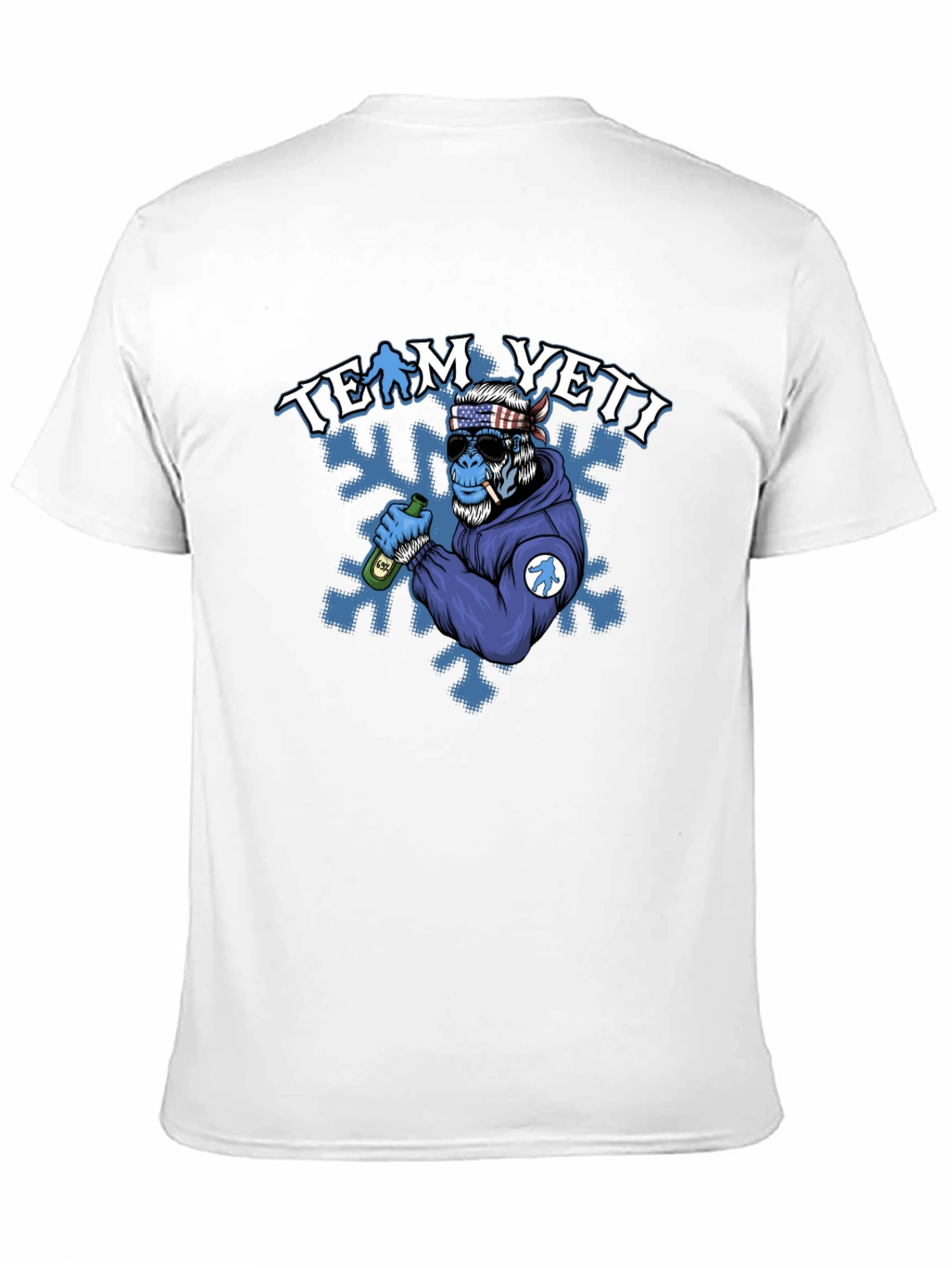 Black Team Yeti Black Graphic Tee view 11