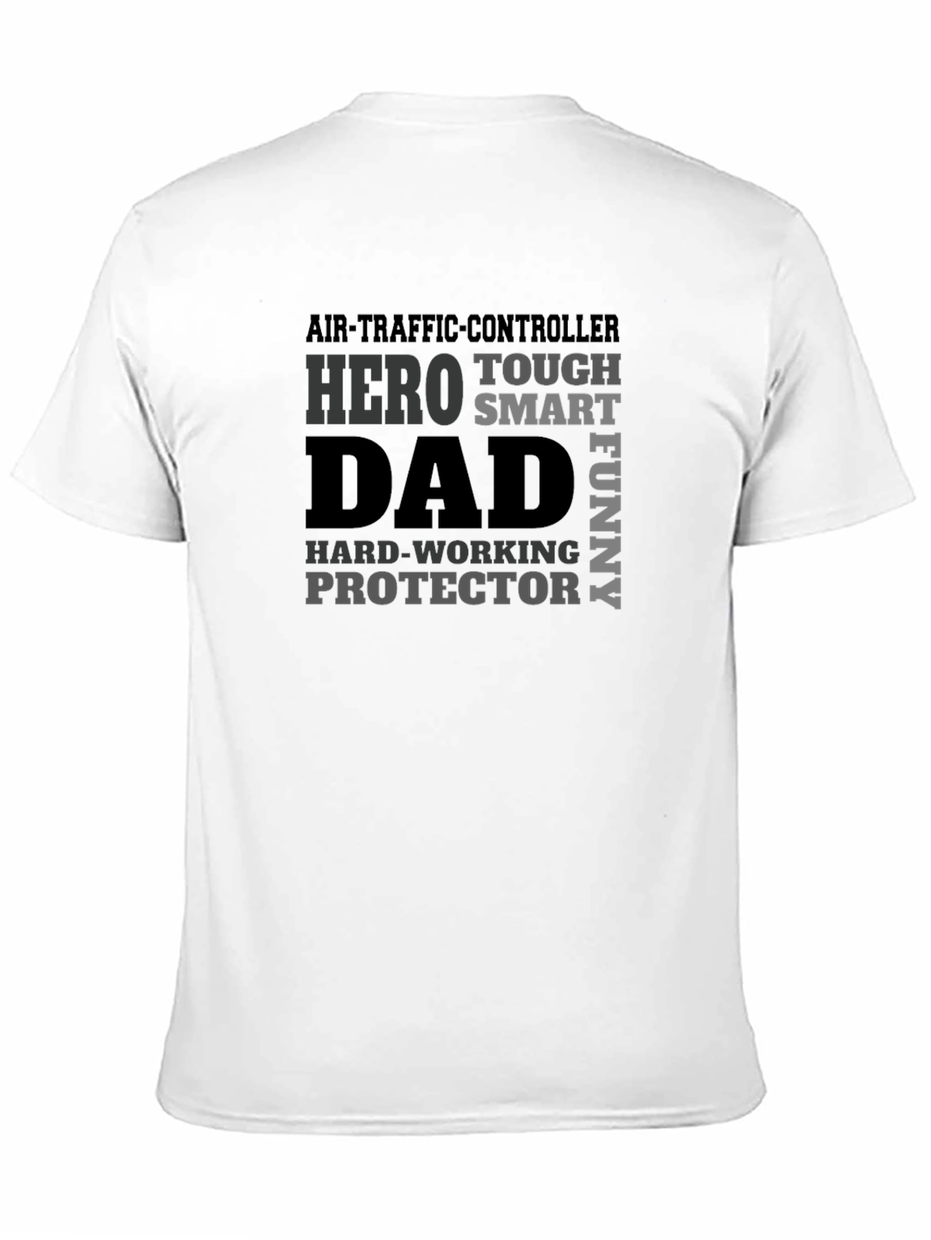 Black Air Traffic Controller Dad T-Shirt - Hero, Protector view 11