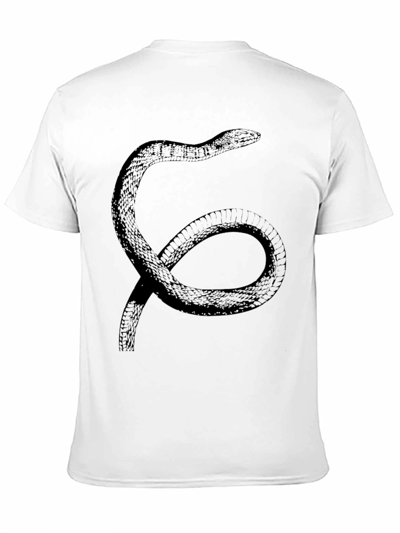 Black Snake Graphic Print Black T-Shirt view 11