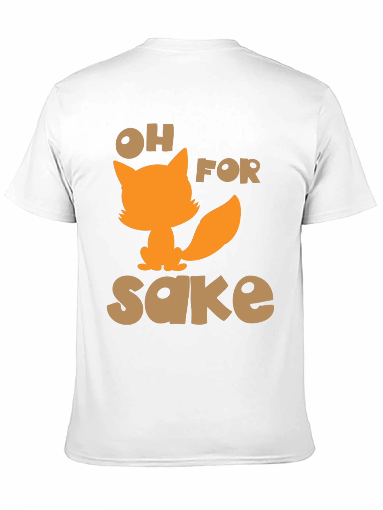 Black Oh For Fox Sake Funny Graphic T-Shirt view 11