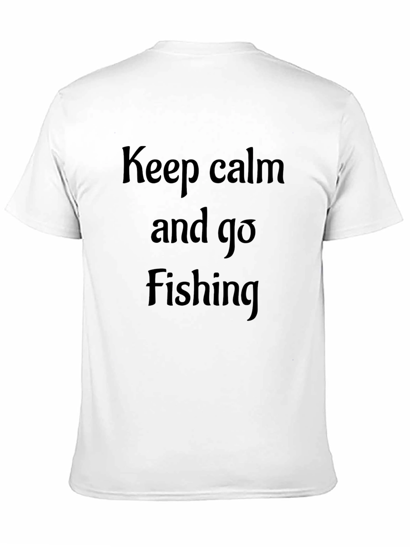Black Keep Calm and Go Fishing Graphic Tee view 11