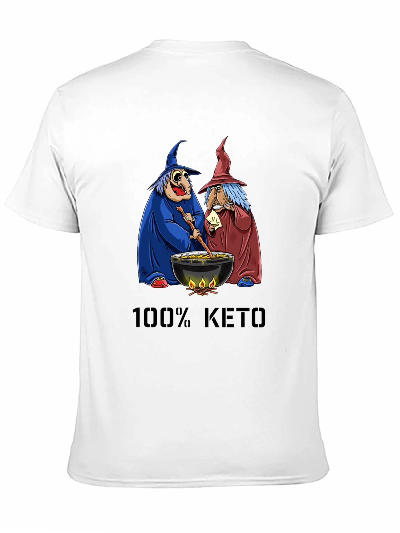 100% Keto Witches Cauldron Graphic Tee - 11