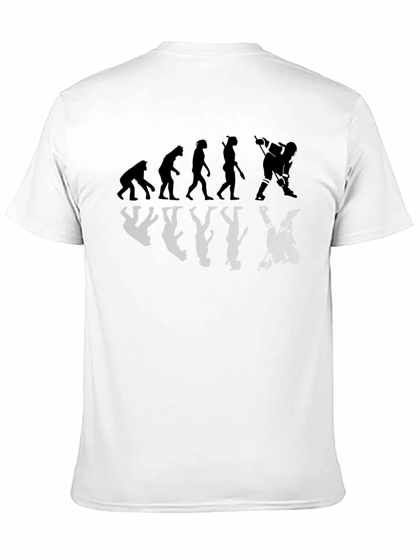 Black Hockey Evolution T-Shirt - Funny Hockey Player Gift view 11