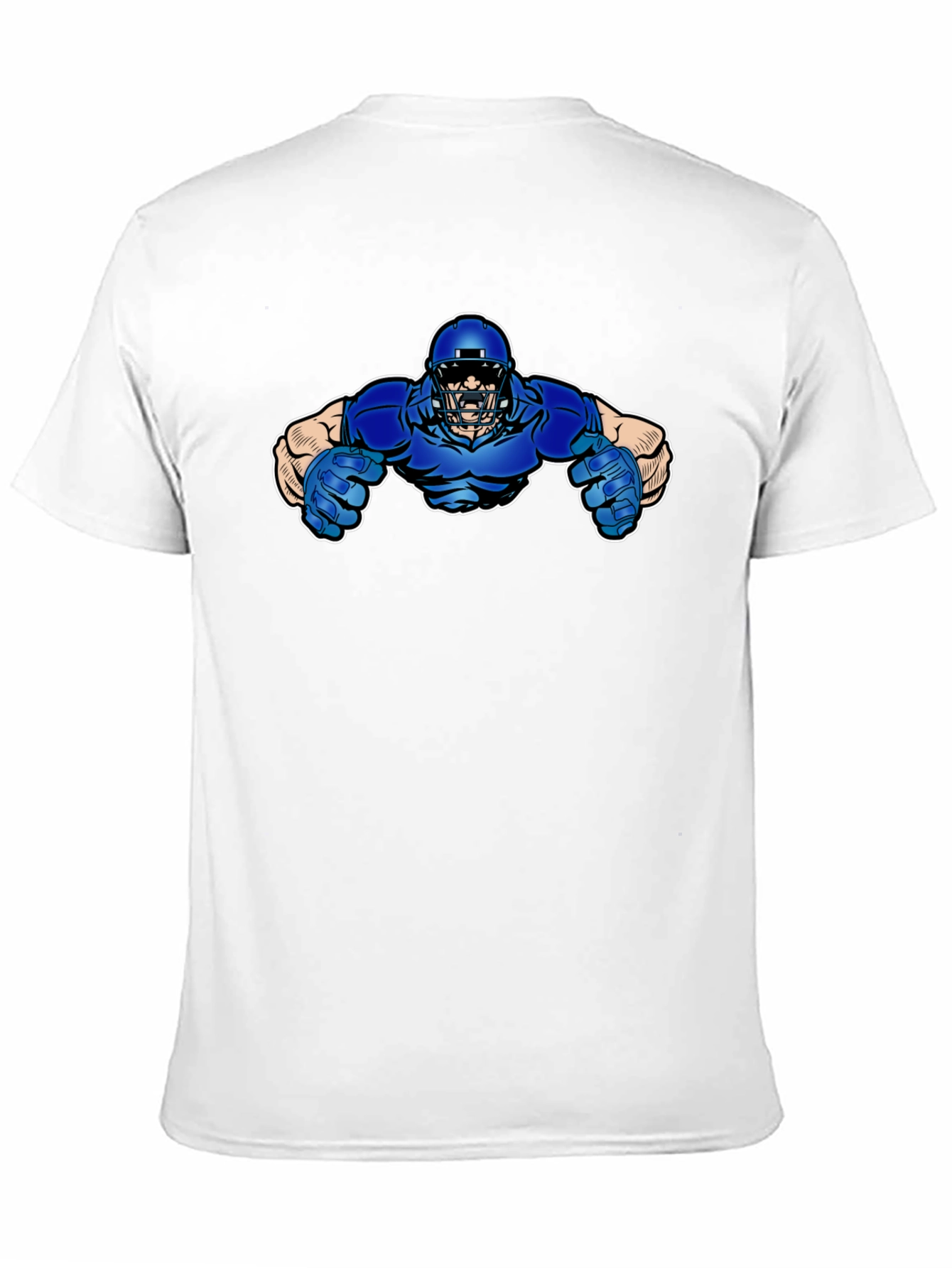 Black Football Player Graphic T-Shirt view 11