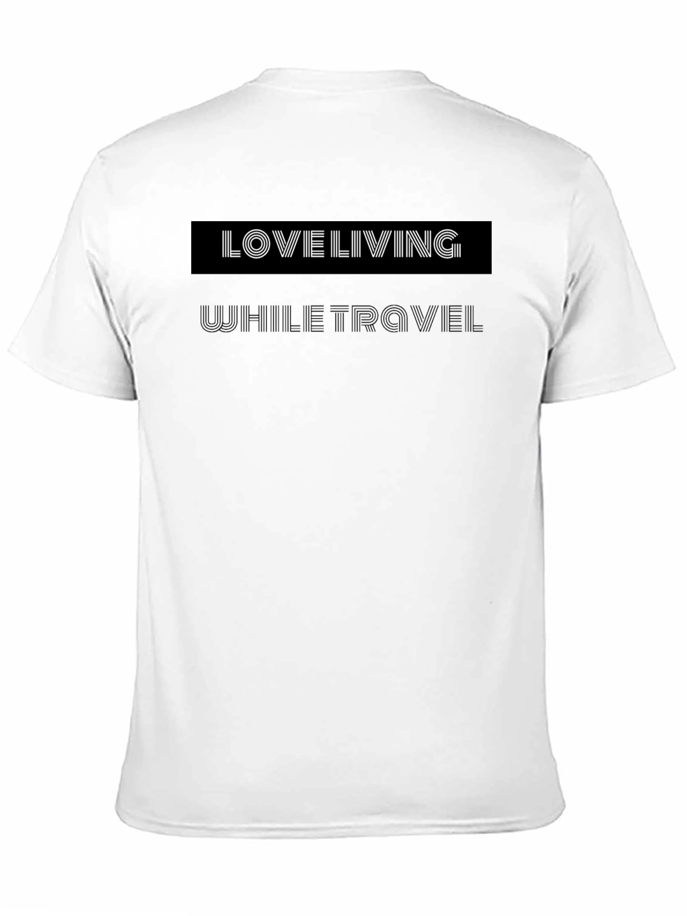 Black Love Living While Travel Graphic Tee - Unisex view 11