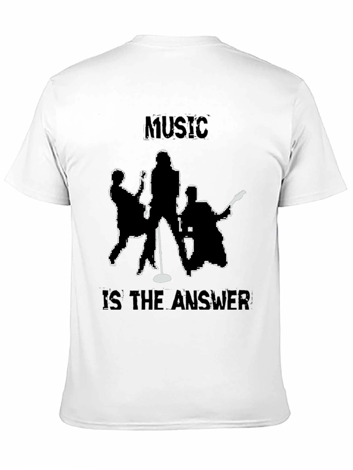 Black Music is the Answer Tee - Band Silhouette T-Shirt view 11