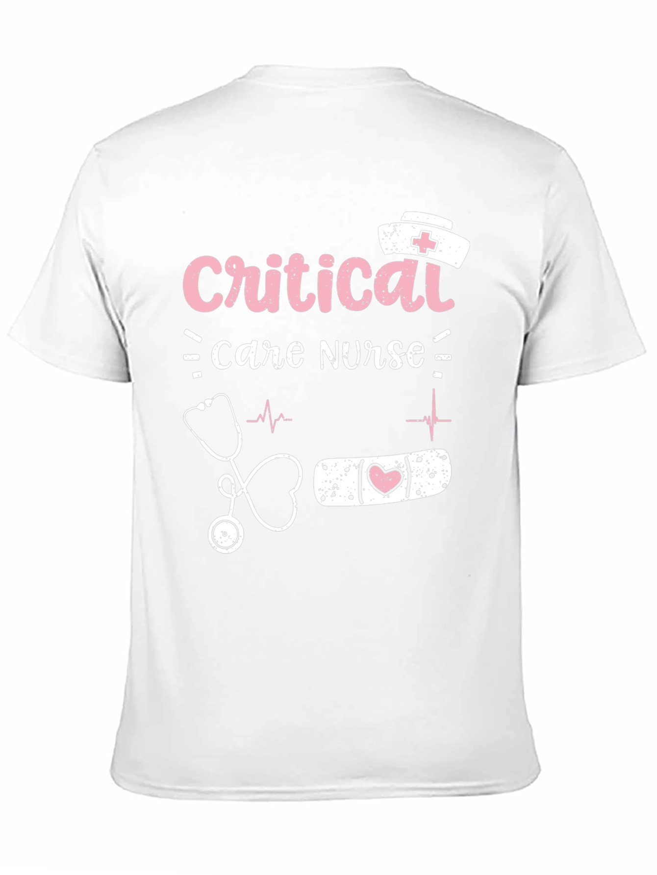 Black Critical Care Nurse Graphic T-Shirt view 11