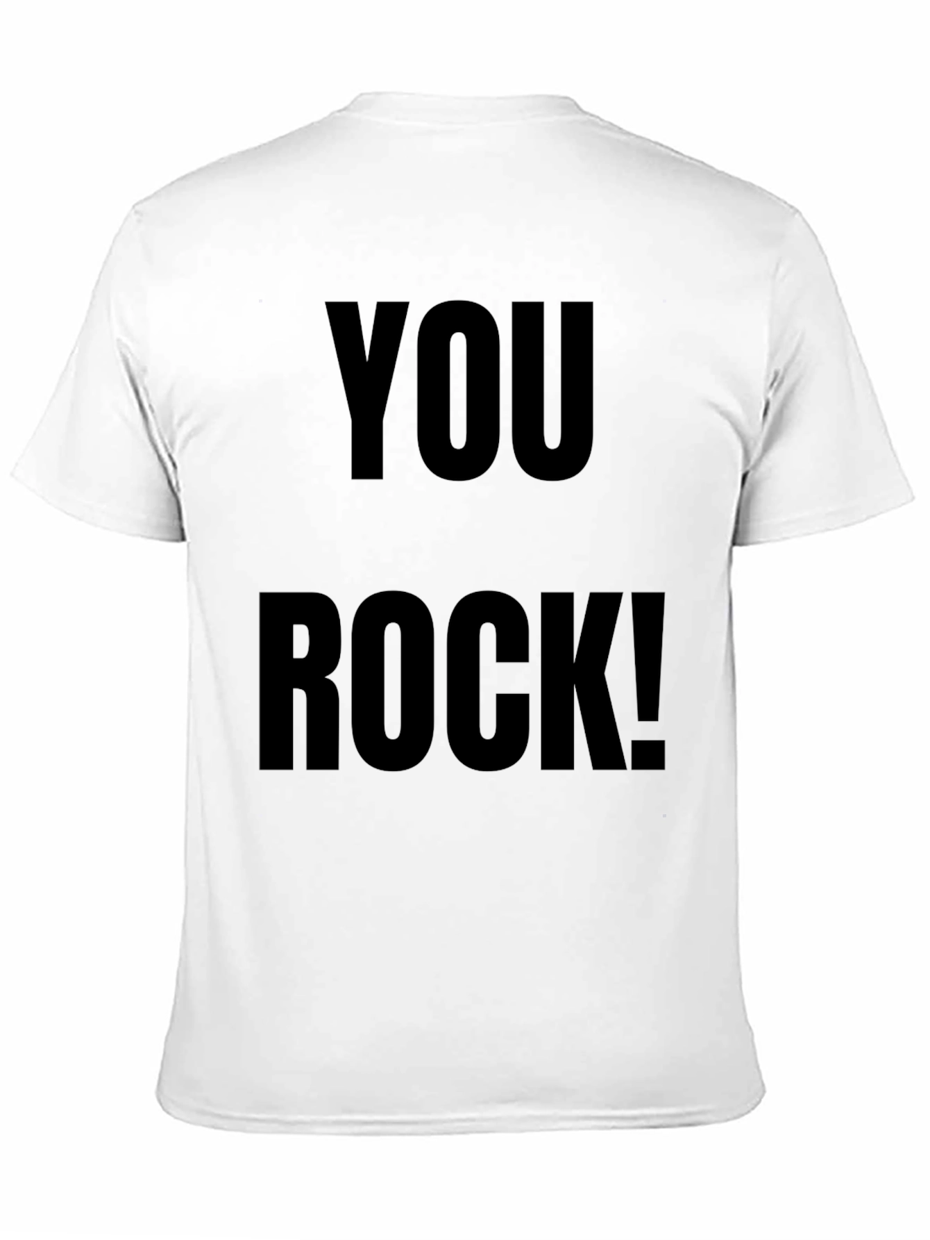 Black You Rock! Graphic Tee - Trendy Black Cotton T-Shirt view 11