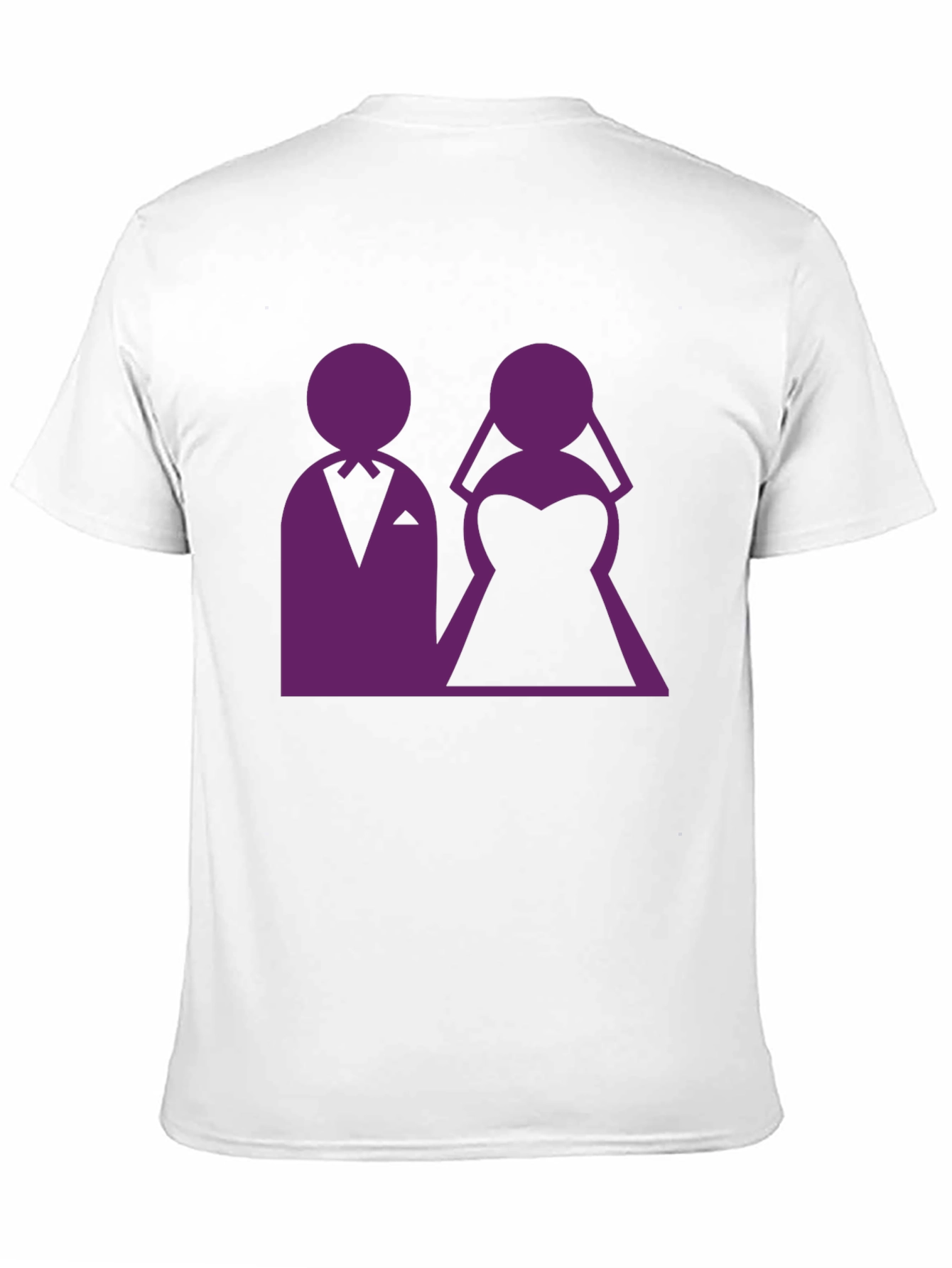Black Wedding Couple Graphic Tee - Black view 11