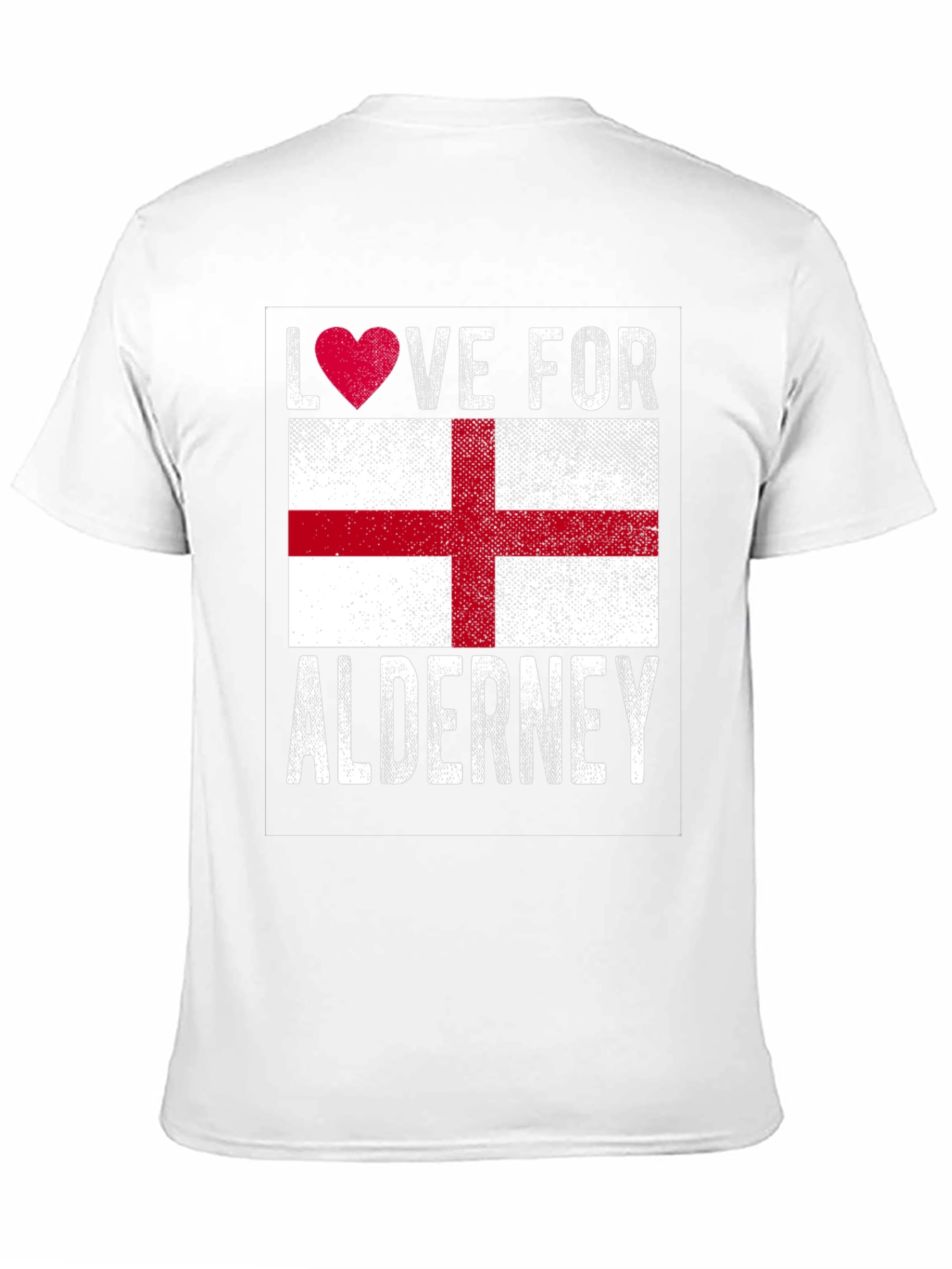 Black Love for Alderney Flag T-Shirt view 11