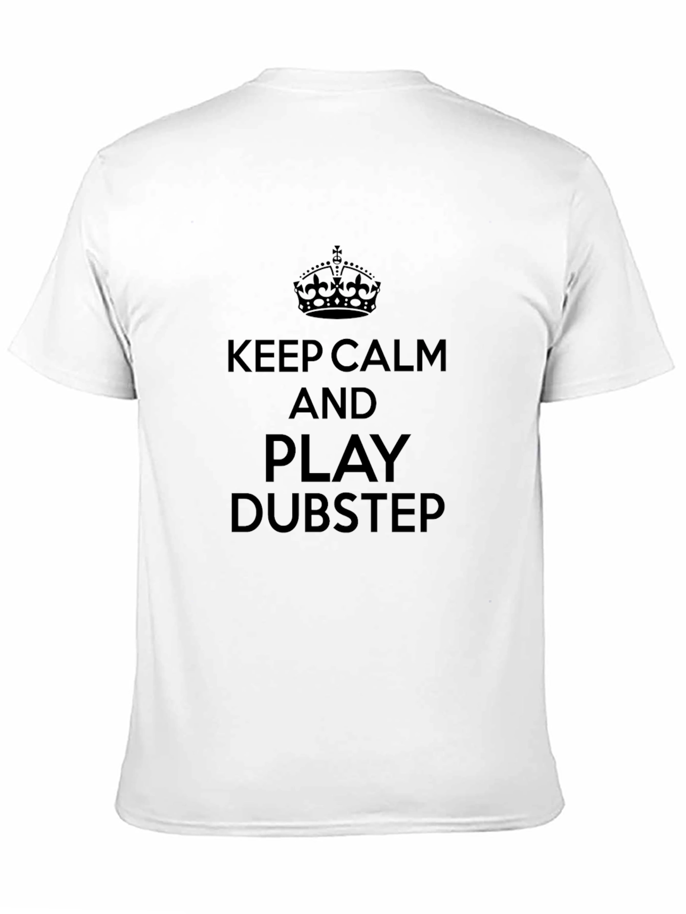 Black Keep Calm and Play Dubstep Graphic T-Shirt view 11