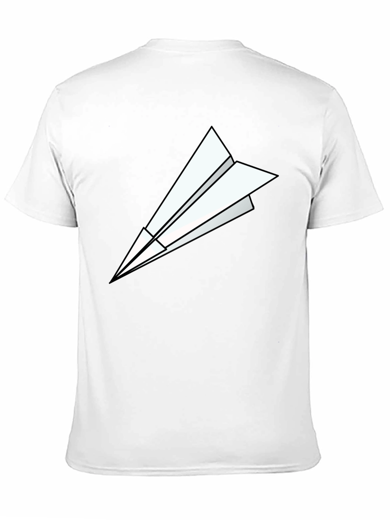 Black Paper Airplane Graphic Tee - Modern Black T-Shirt view 11