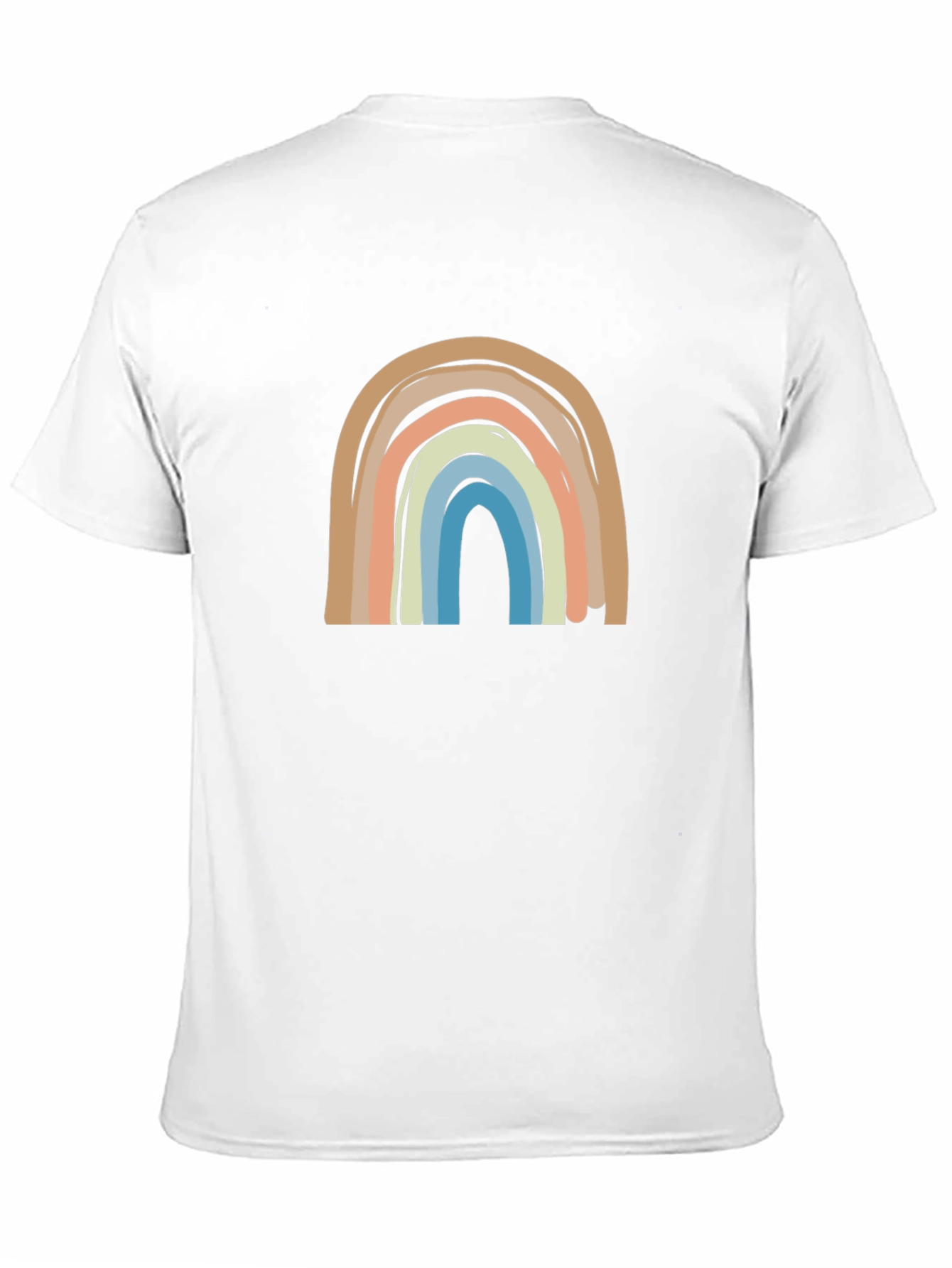Black Boho Rainbow Graphic Tee - Casual Comfort view 11