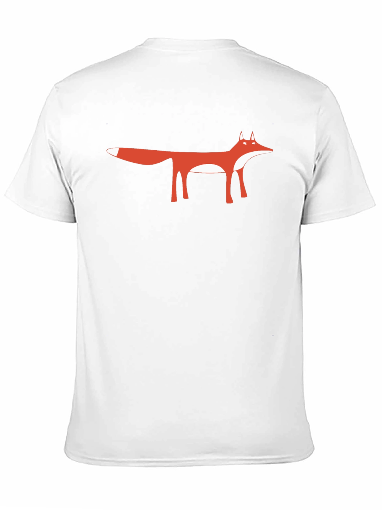 Black Fox Graphic Tee - Minimalist Animal Design Shirt view 11