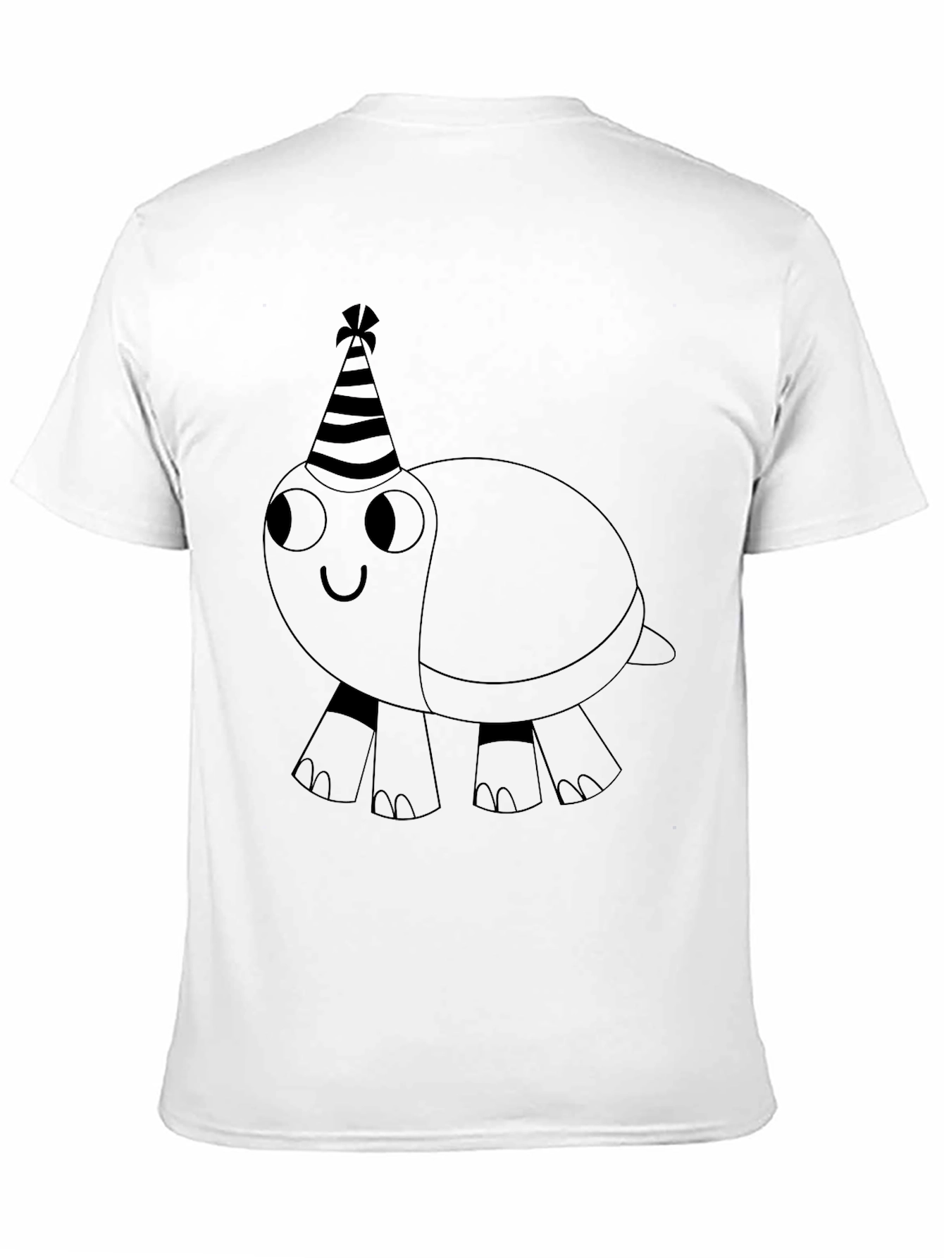 Black Party Turtle Graphic Tee - Black Cotton Casual Shirt view 11