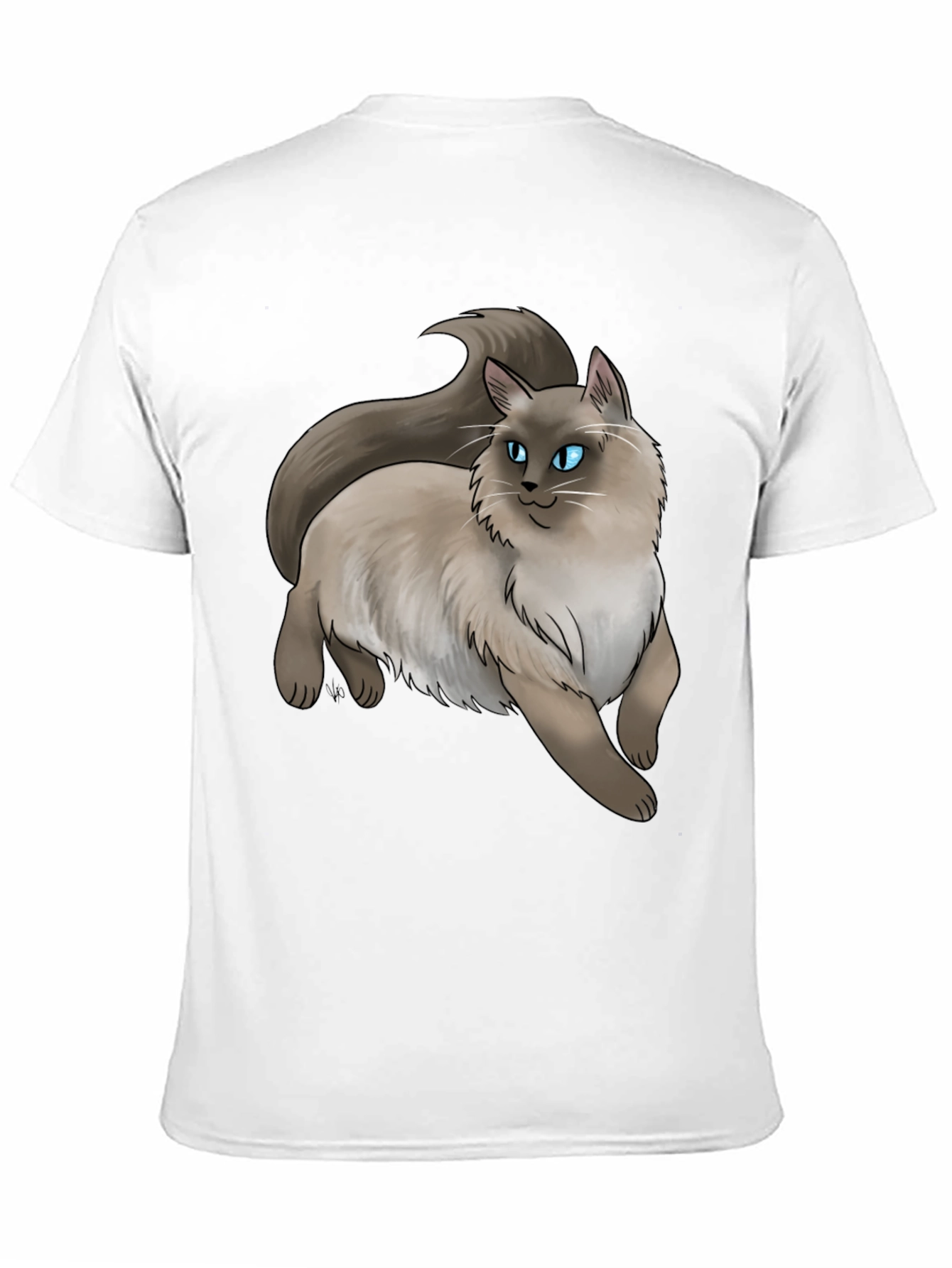 Black Ragdoll Cat T-Shirt - Cute Pet Graphic Tee view 11
