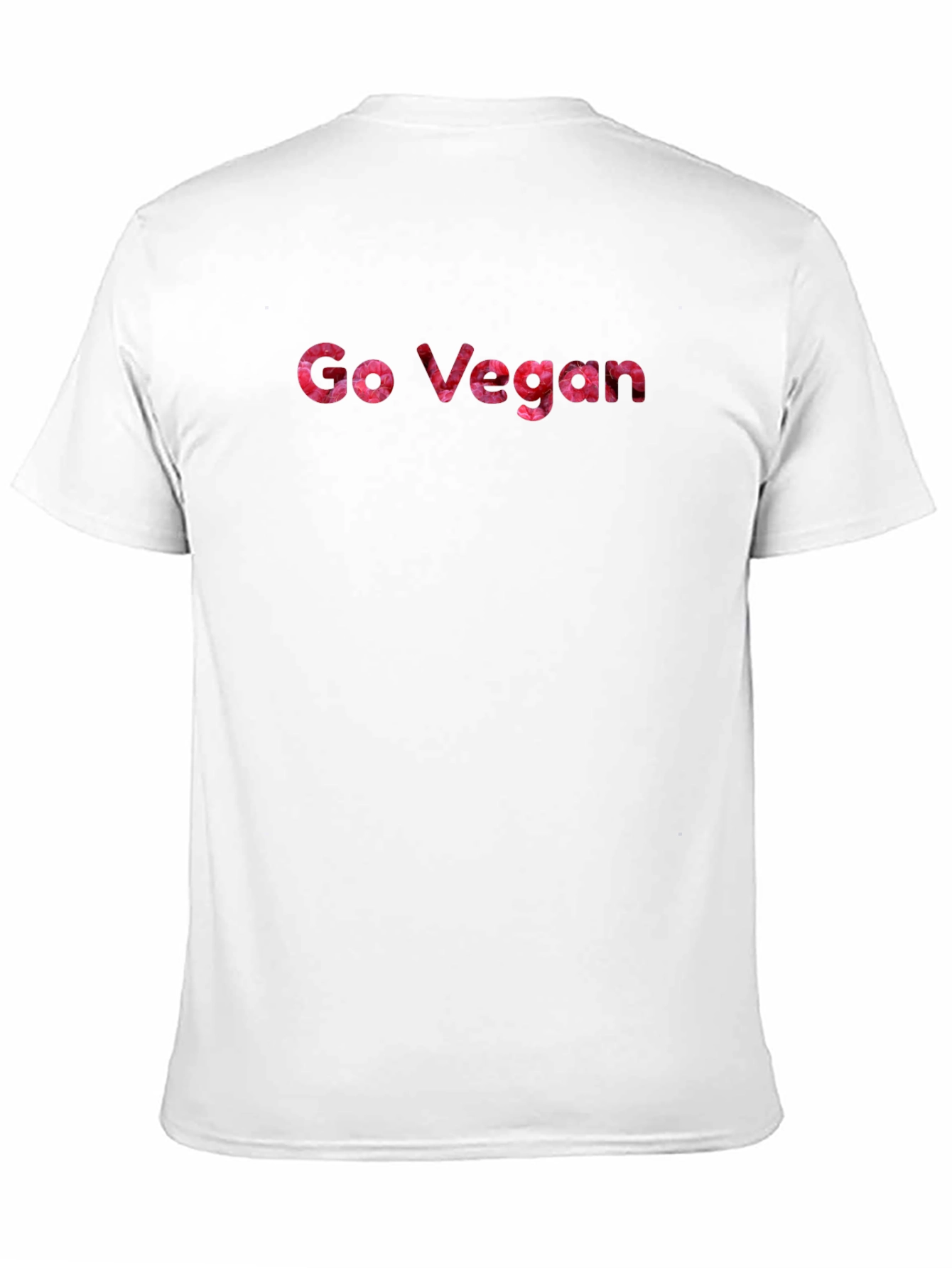 Black Go Vegan Graphic Tee - Black Unisex T-Shirt view 11
