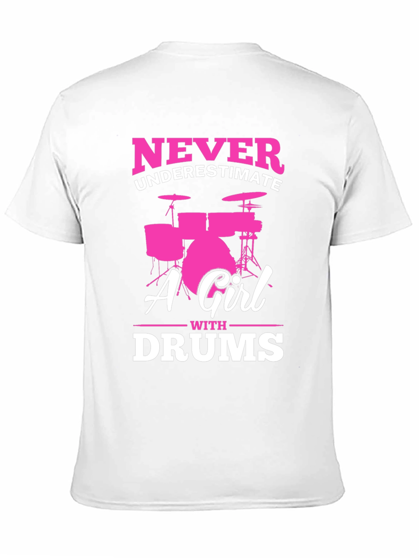 Black Never Underestimate A Girl With Drums T-Shirt view 11