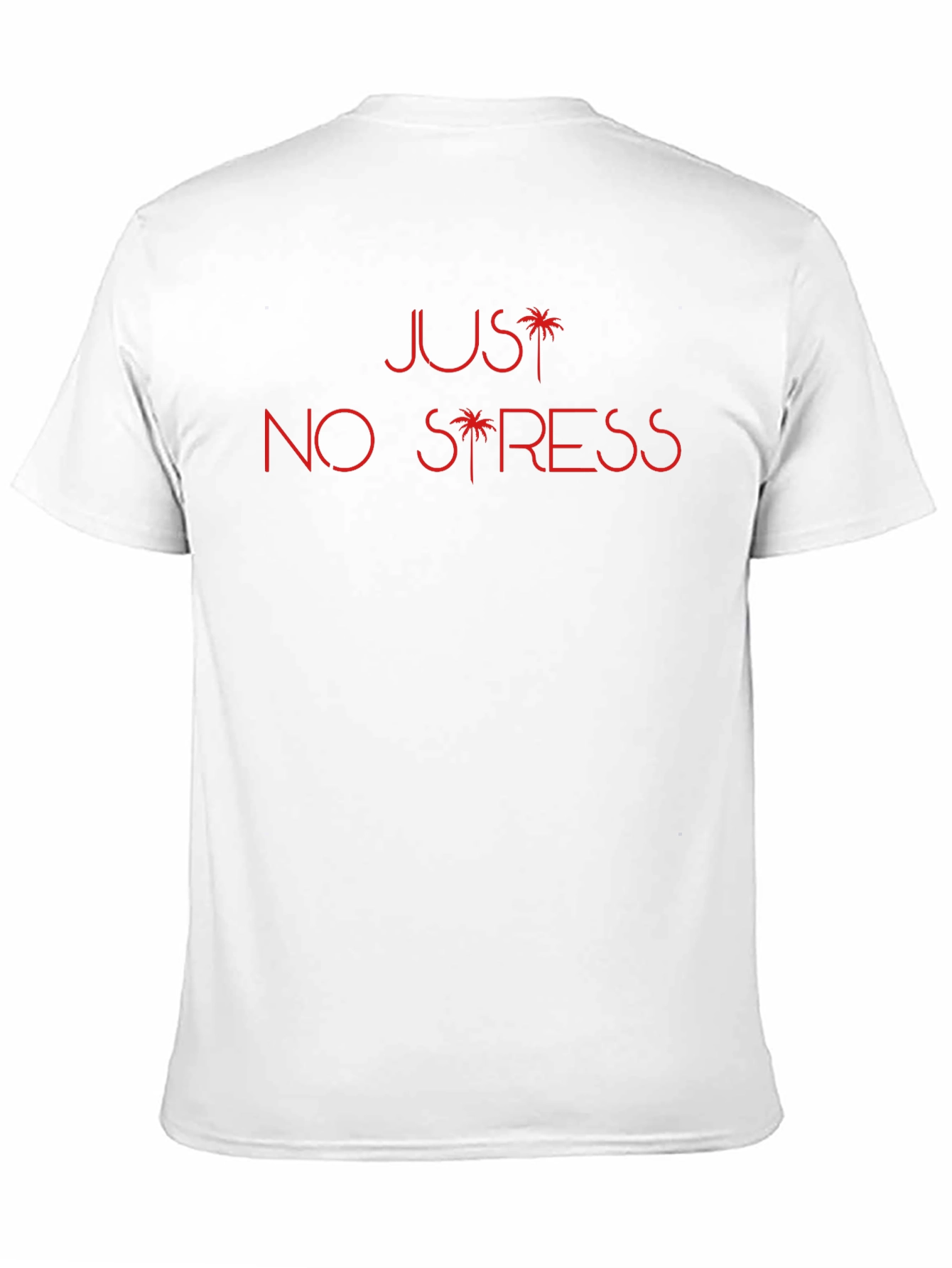 Black Just No Stress Graphic Tee - Black Cotton Comfort view 11