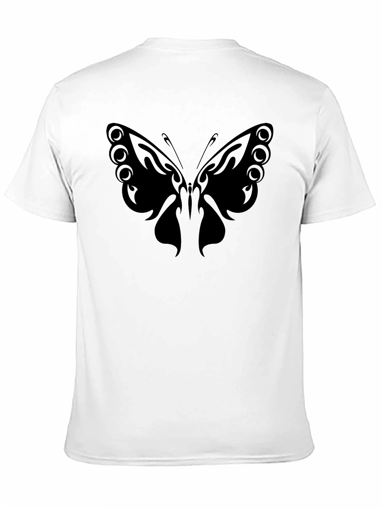 Black Butterfly Graphic Tee - Stylish Black Cotton T-Shirt view 11
