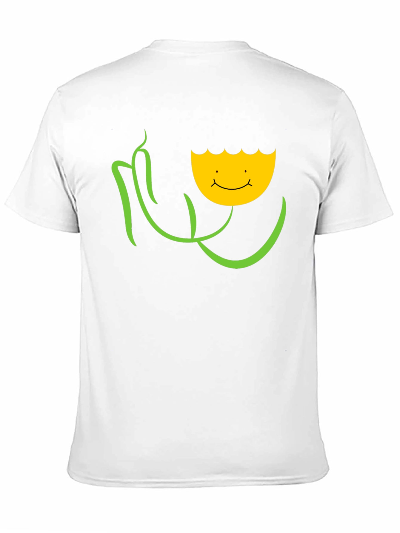Black Smiling Flower Graphic Tee - Black view 11