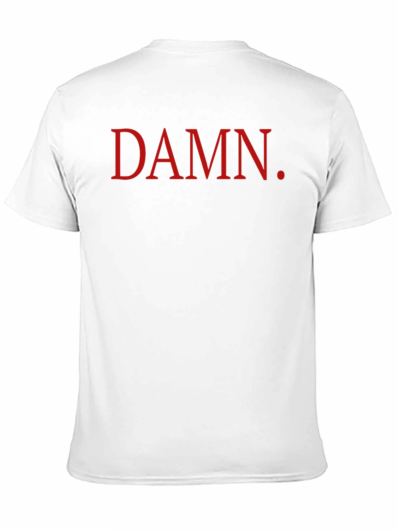Black DAMN. Graphic T-Shirt - Bold Red Print on Black view 11