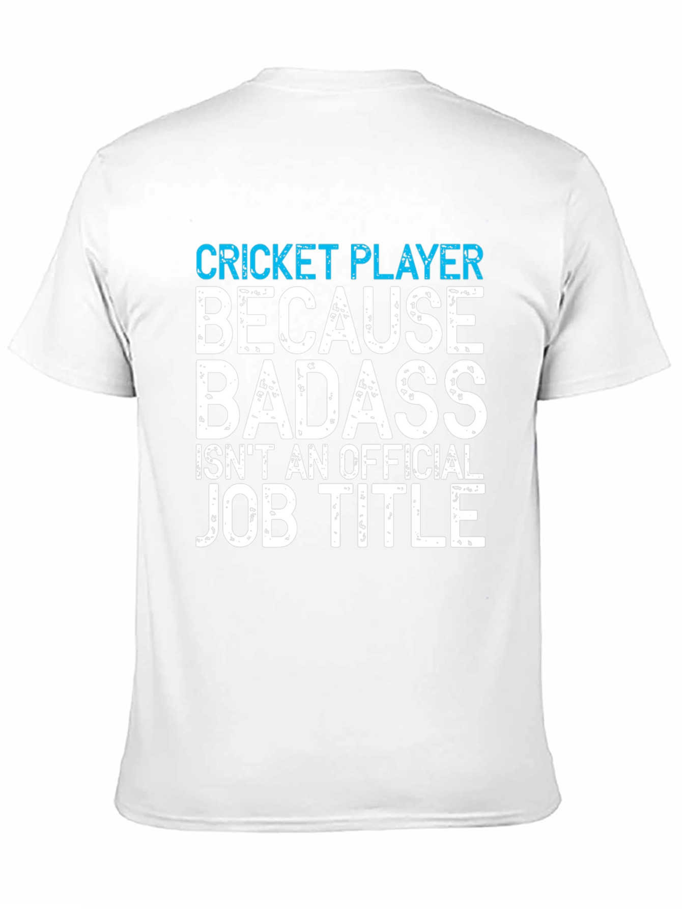 Black Cricket Player Badass Job Title Funny Graphic Tee view 11