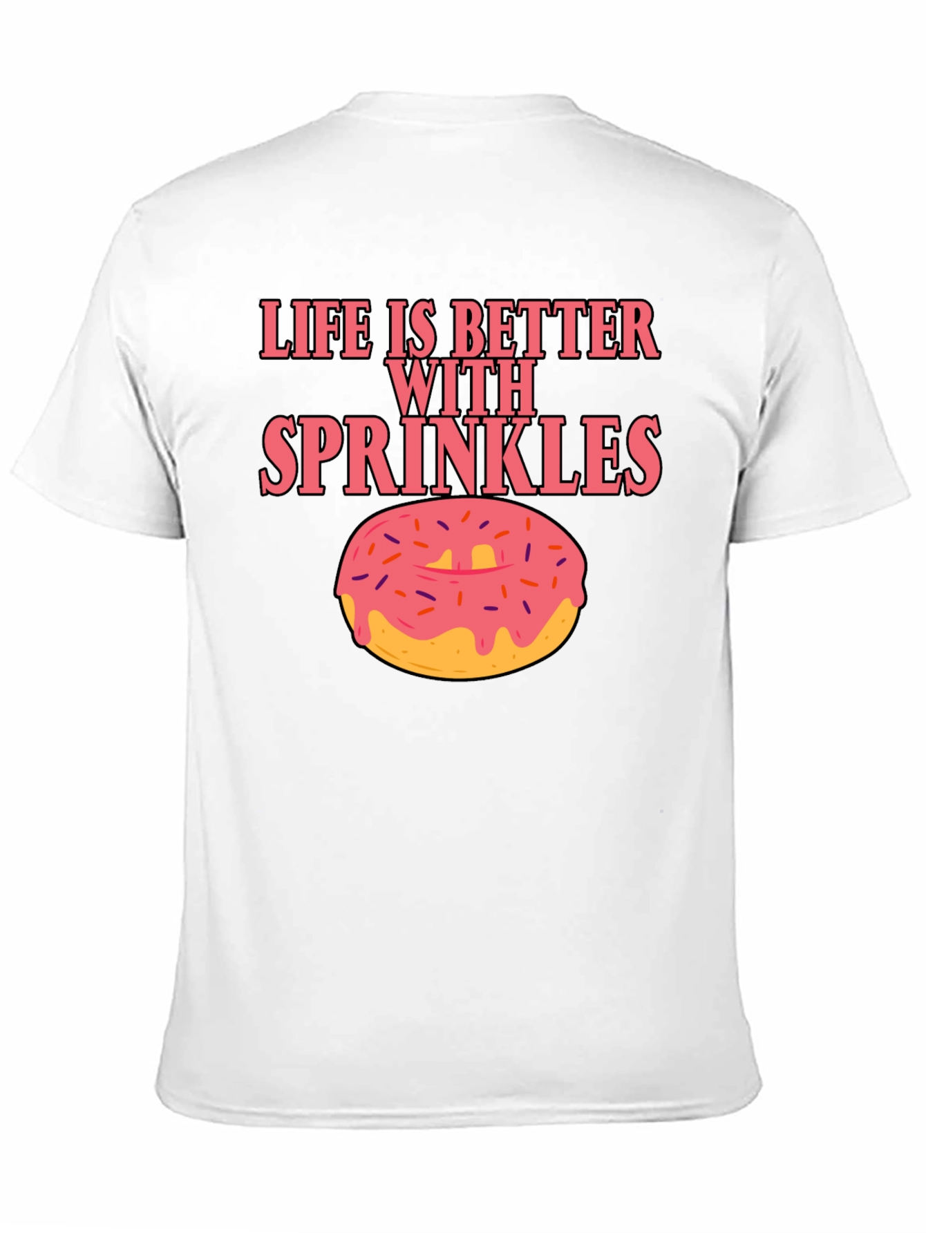 Black Life is Better with Sprinkles Donut T-Shirt view 11