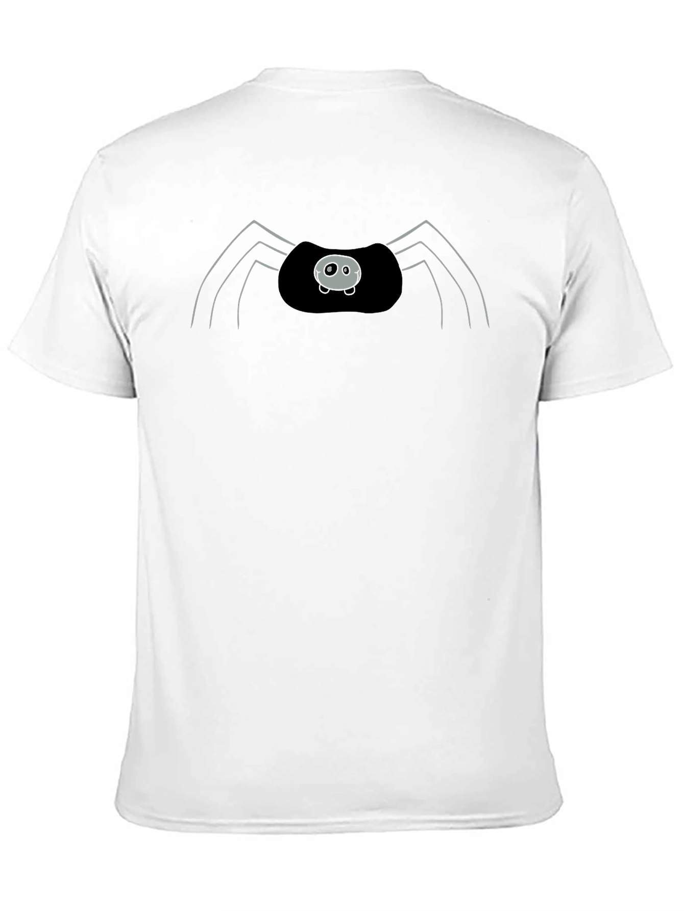 Black Cute Spider Graphic Print Black T-Shirt view 11