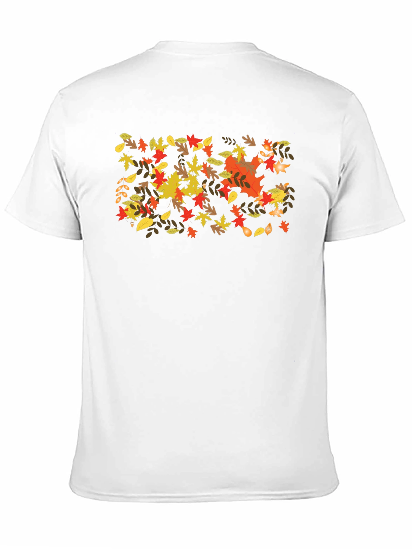 Black Autumn Leaves Graphic Tee - Fall Season Style view 11